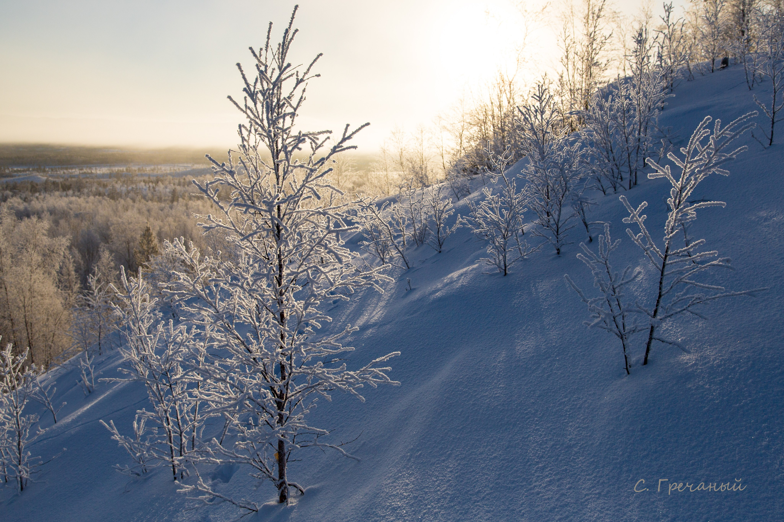 Зима. Пейзажи Крайнего Севера. Баренцево море, Рыбачий, Средний, Немецкий