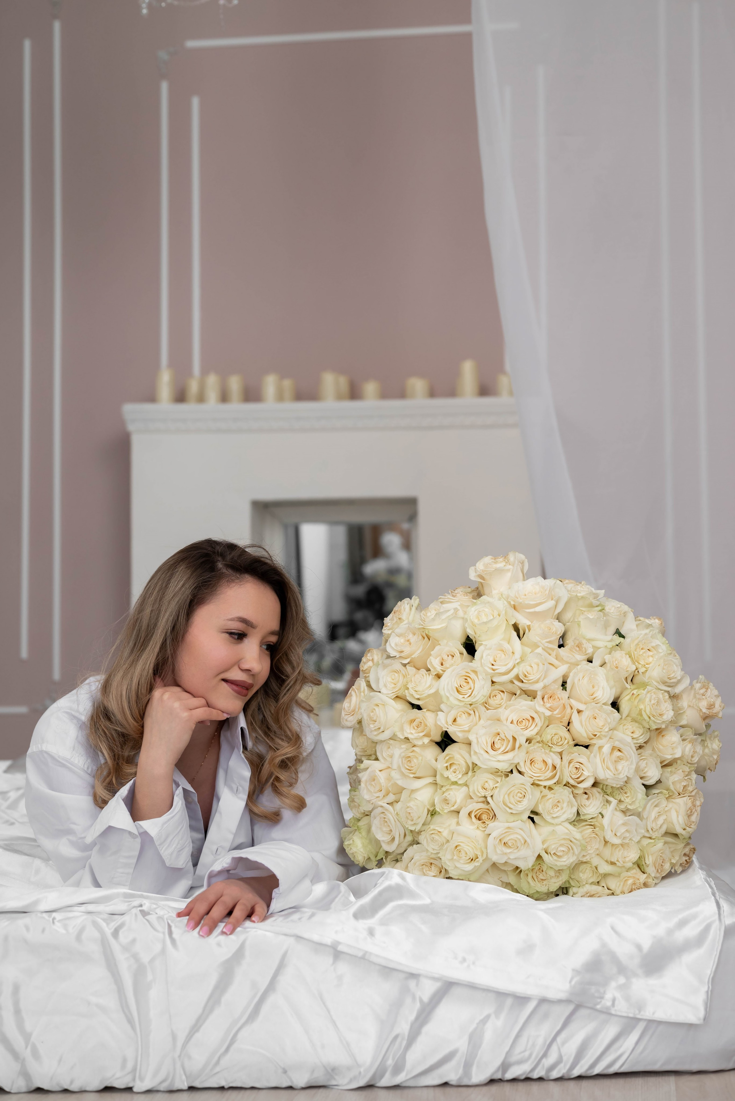 Фотопроект 101 белая роза 2026 год. Фотограф в городе Салават