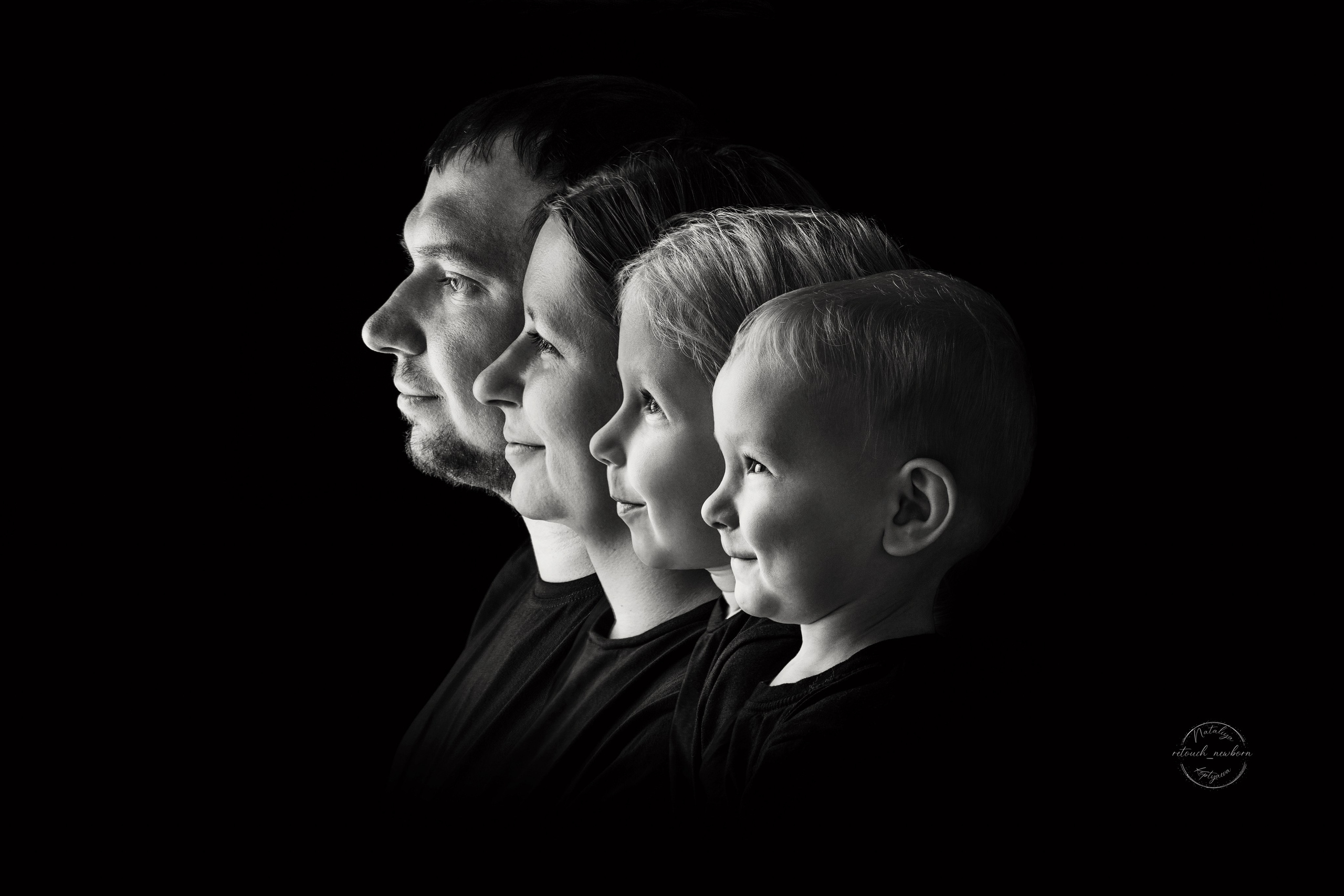 Портрет «ПОКОЛЕНИЙ». Ретушь новорожденных, обучение ретуши новорожденных, Наталия Коптяева