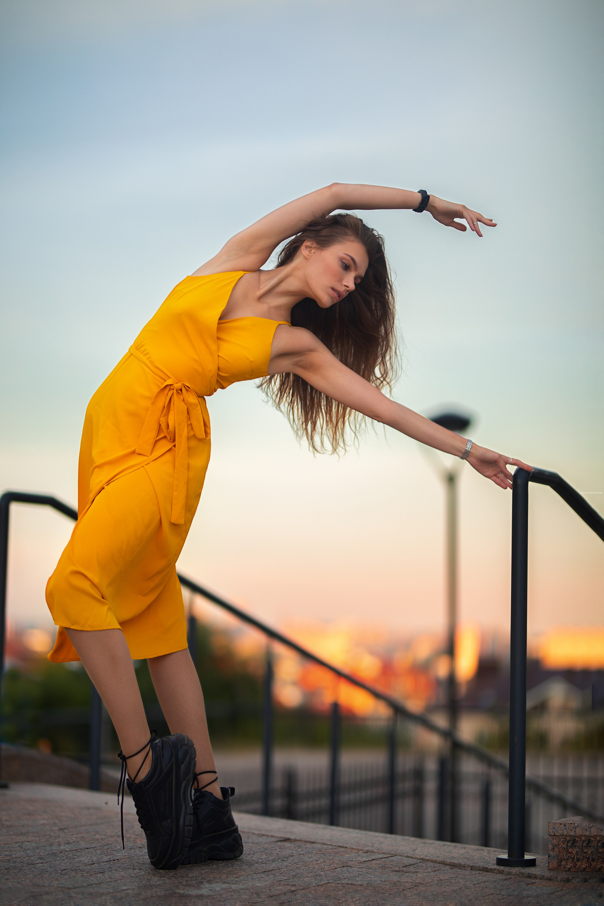 Летняя съемка с Екатериной на городской площади в Воронеже в формате для «себя»