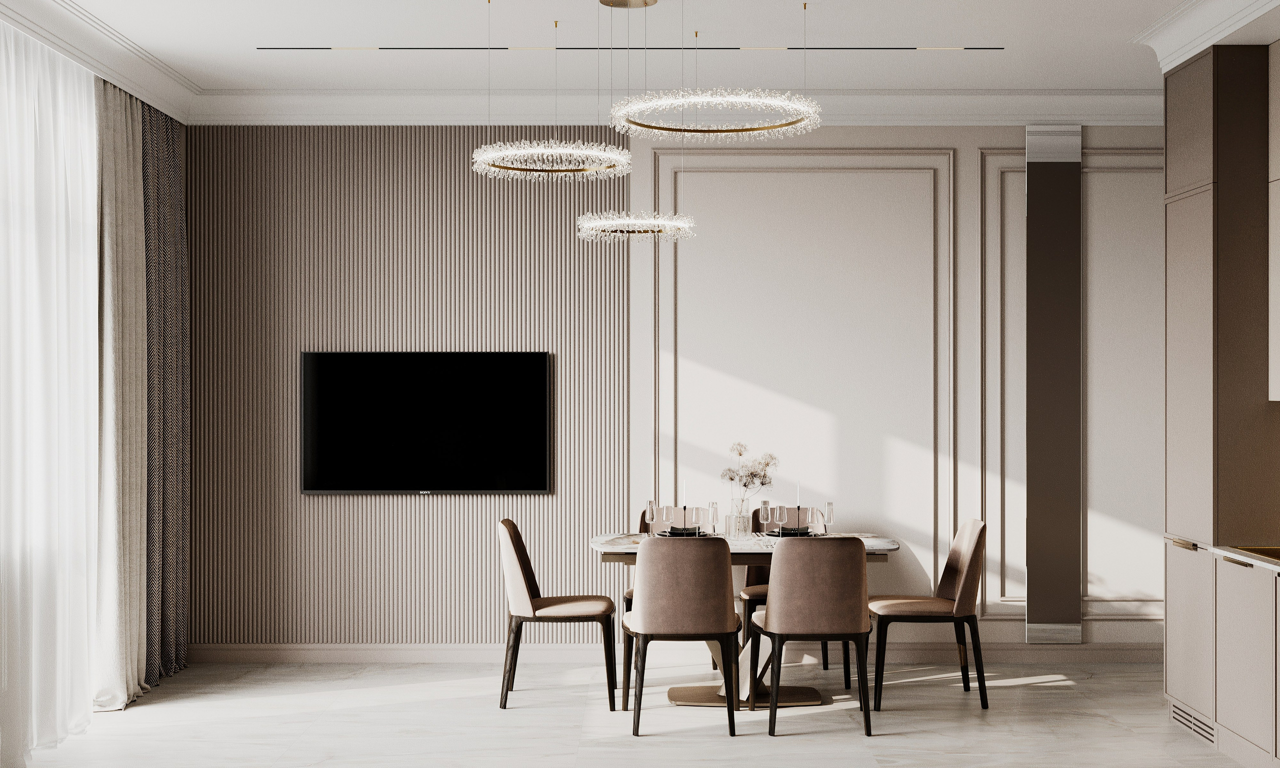 Земнухова Кухня-гостиная Финал. Визуализатор Векшина Елена