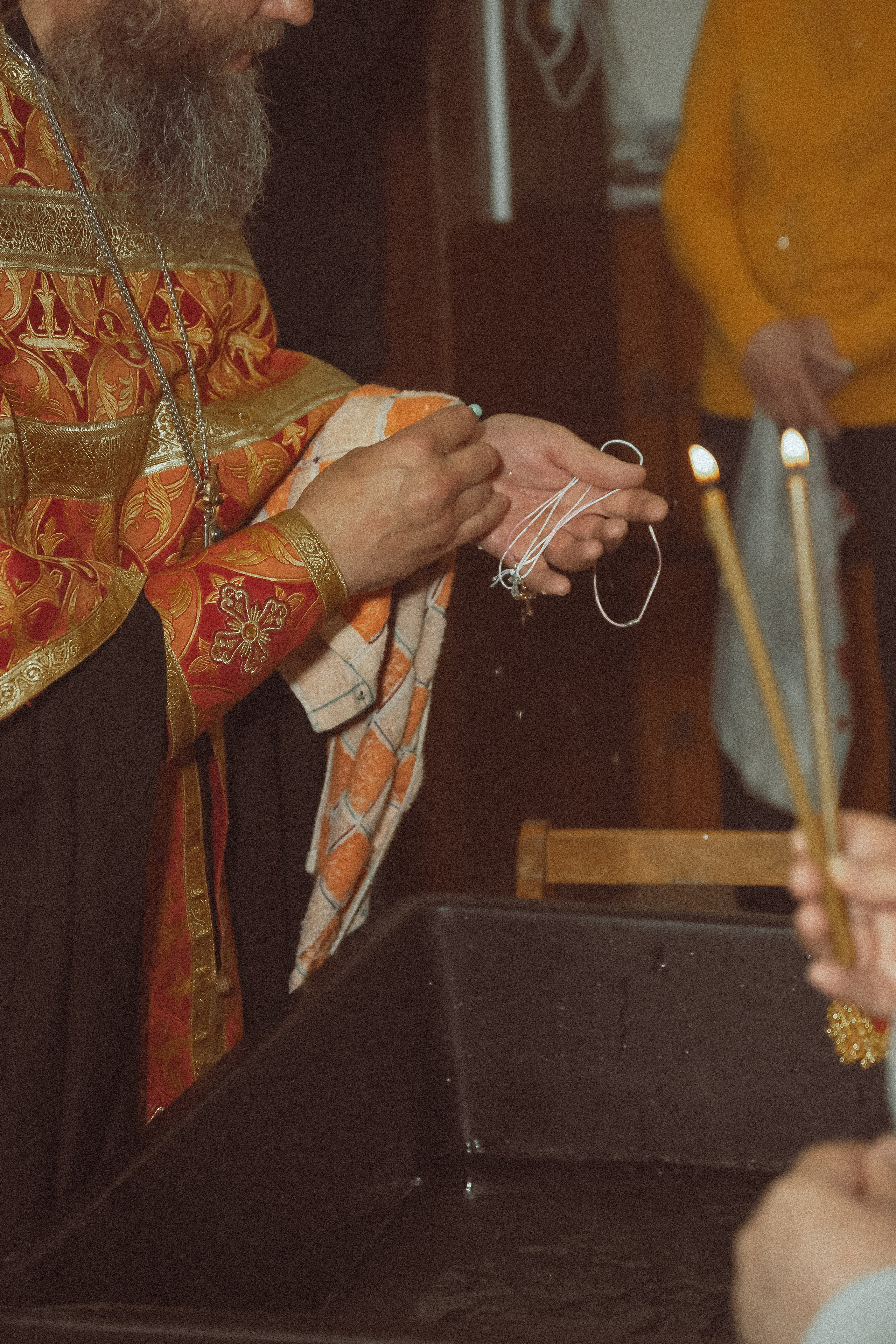 Крещение Ксении в храме Рождества Пресвятой Богородицы д. Щербинино. Фотограф Евгений Егоров
