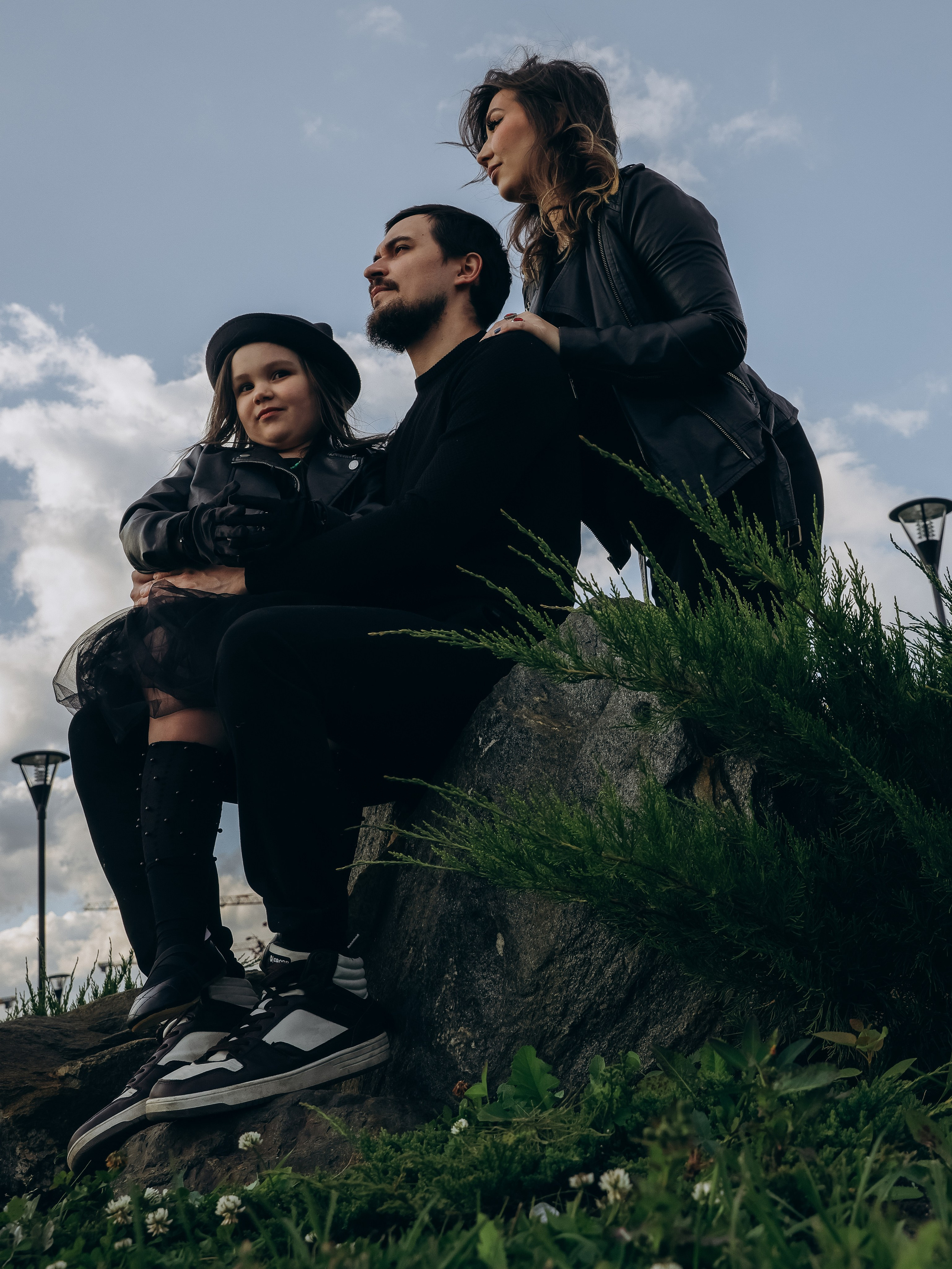 Семья в черном. Мультифотограф Динара Ахмедзянова