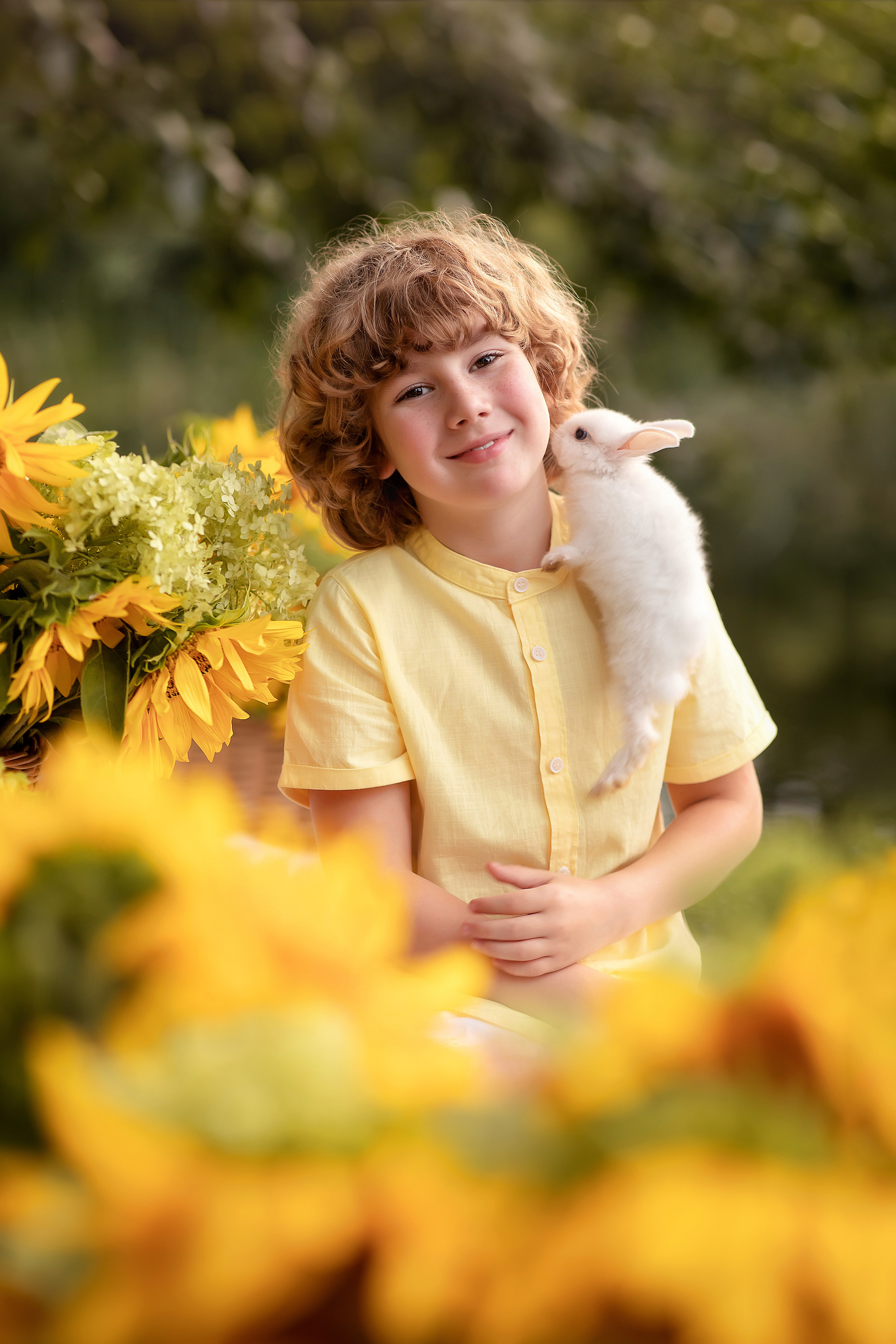 Витюша лодка с подсолнухами. Фотограф на крещение и венчание