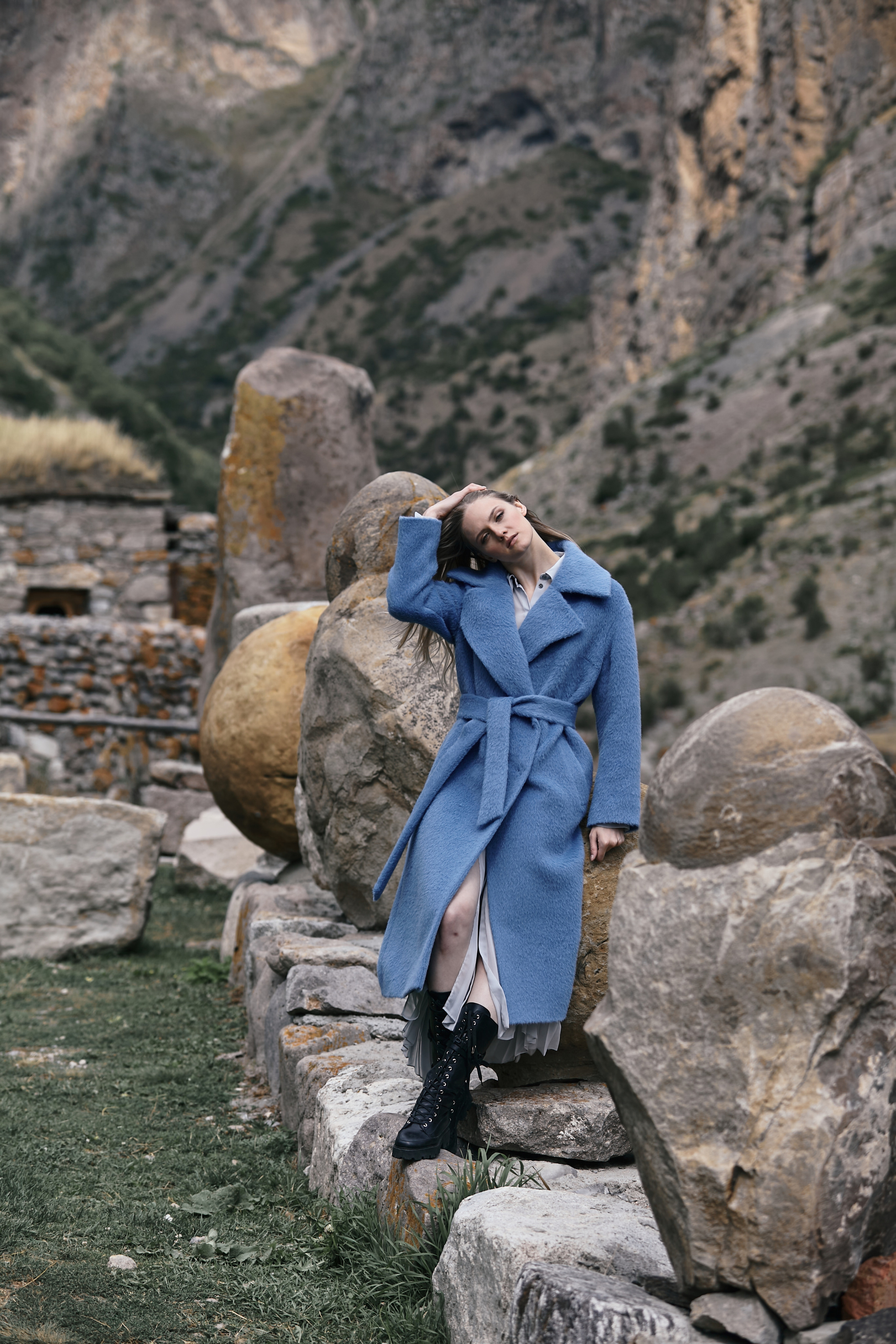 Съемка для бренда одежды. Фотограф Продюсер в горах КБР / Москва  Нальчик Горы