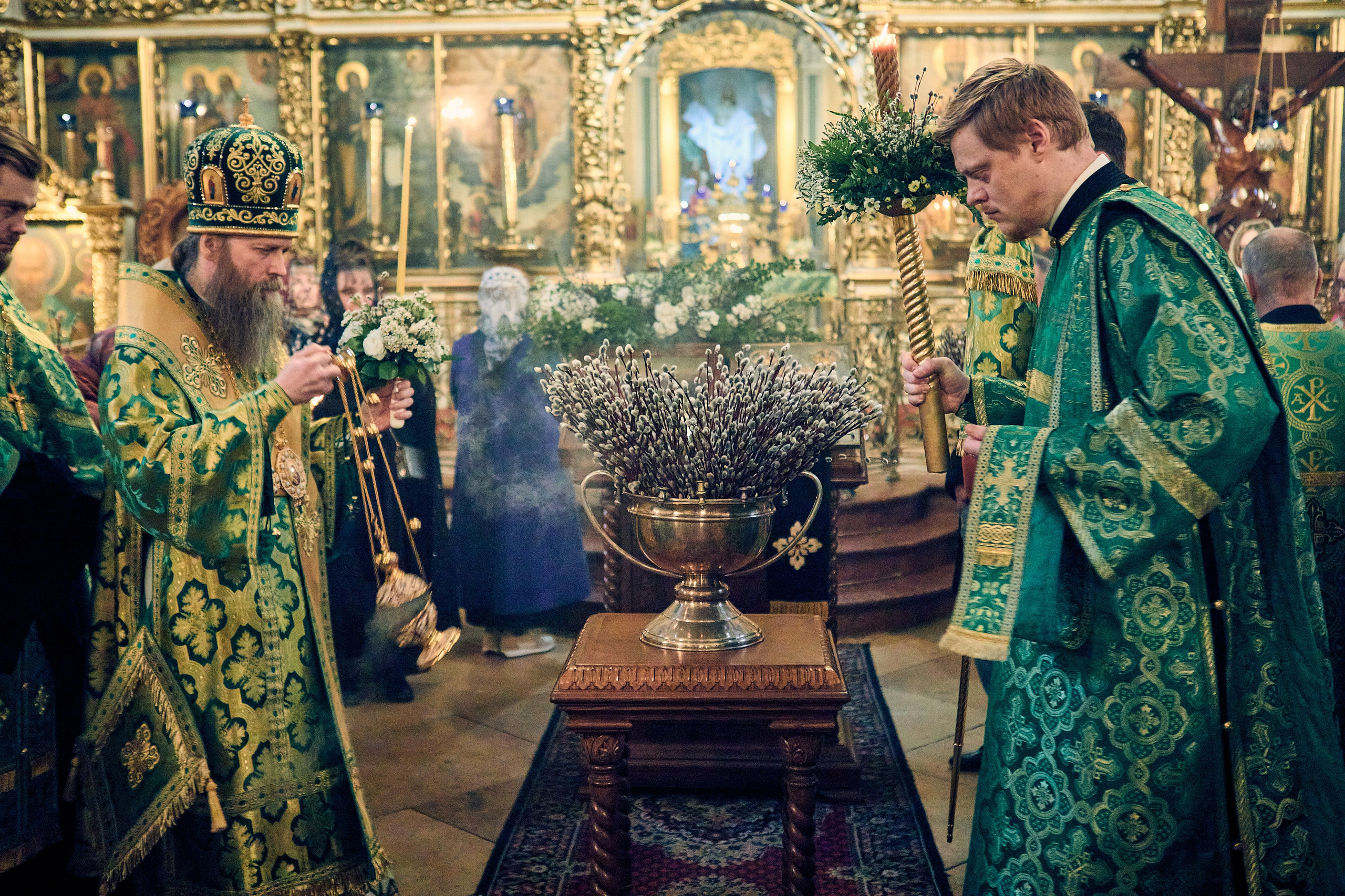 На всенощном бдении под Неделю ваий. DMITRY MOISEENKO — фотограф, художник, топ-стилист