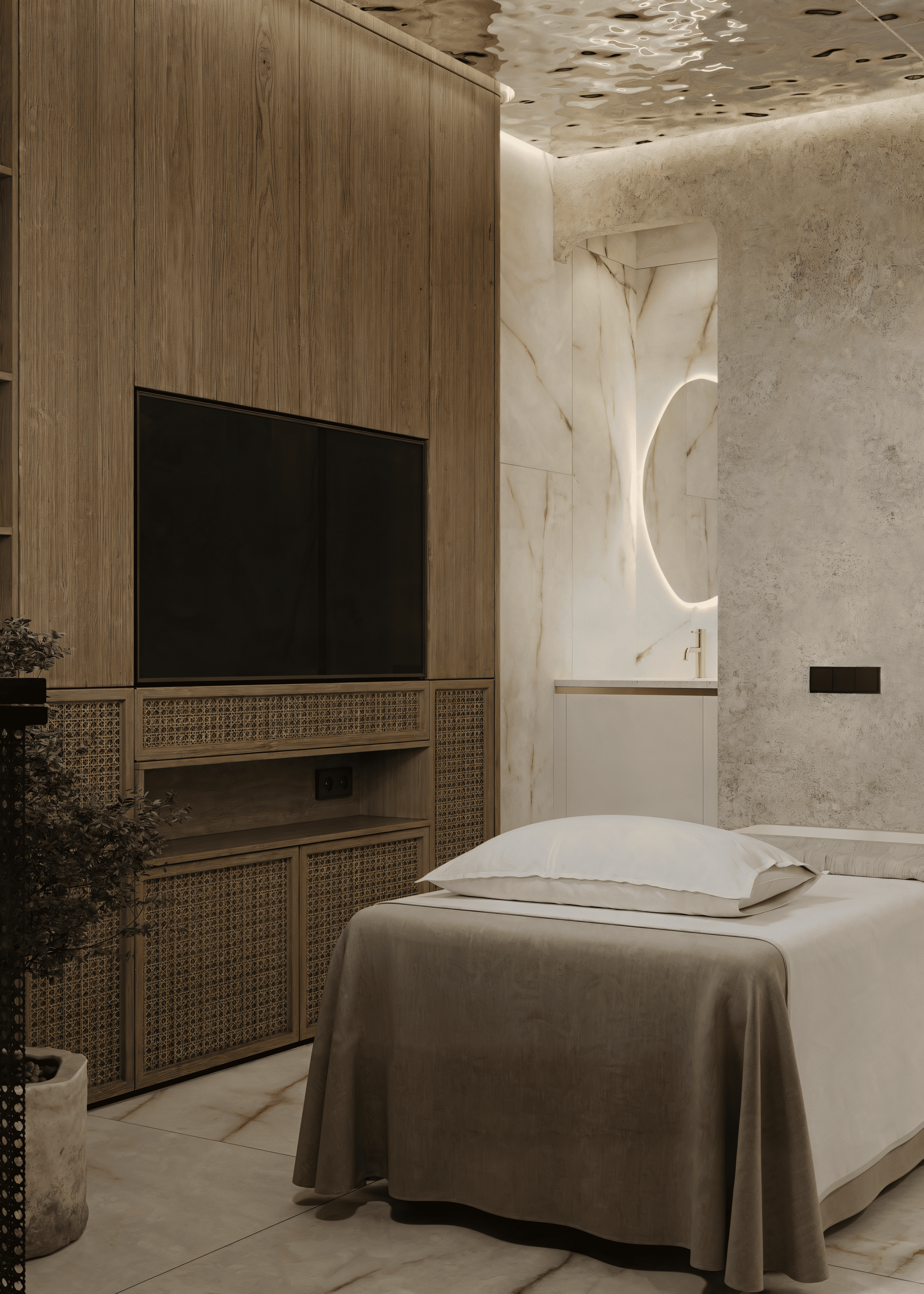 Спа салон IRDO г. Пермь. 3D Визуализация интерьера