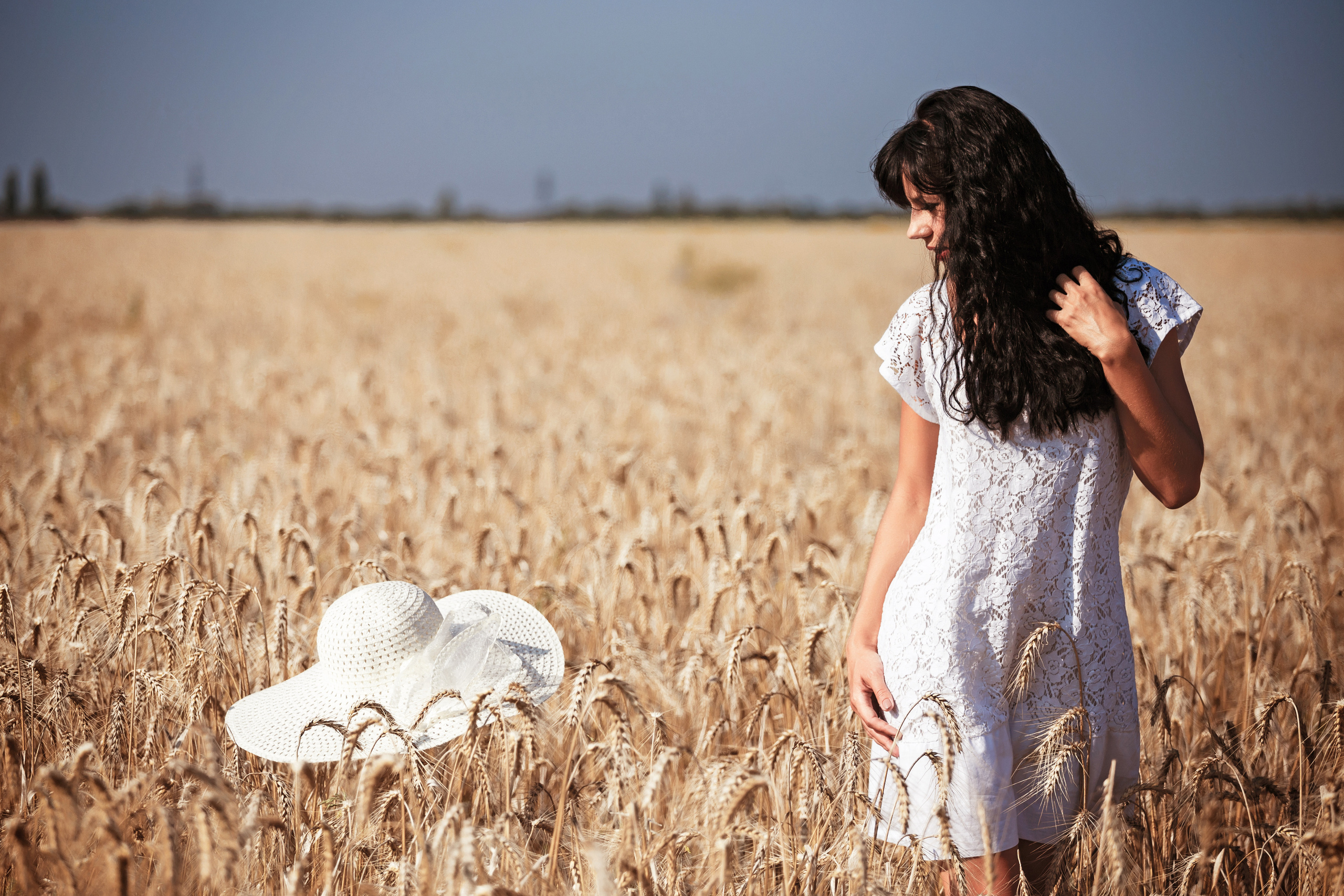 Съемка в пшеничном поле для Марины. Фотограф Андрей Лёвкин
