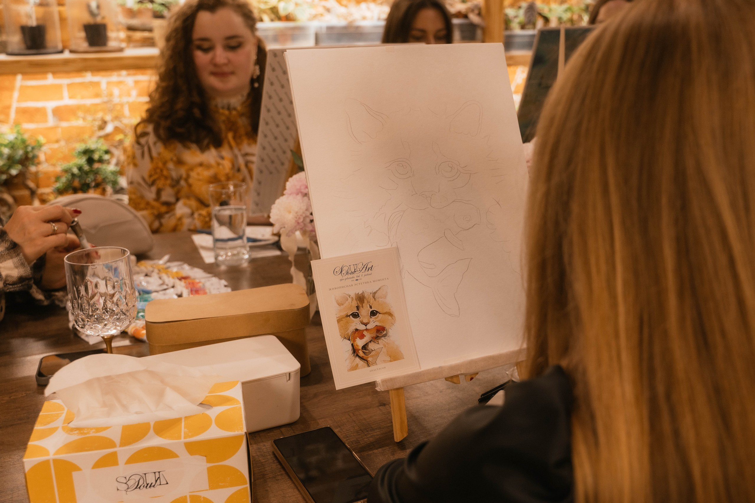 Мастер-класс по рисованию на день рождения. Свадебный, семейный фотограф в Рязани Лена Брант