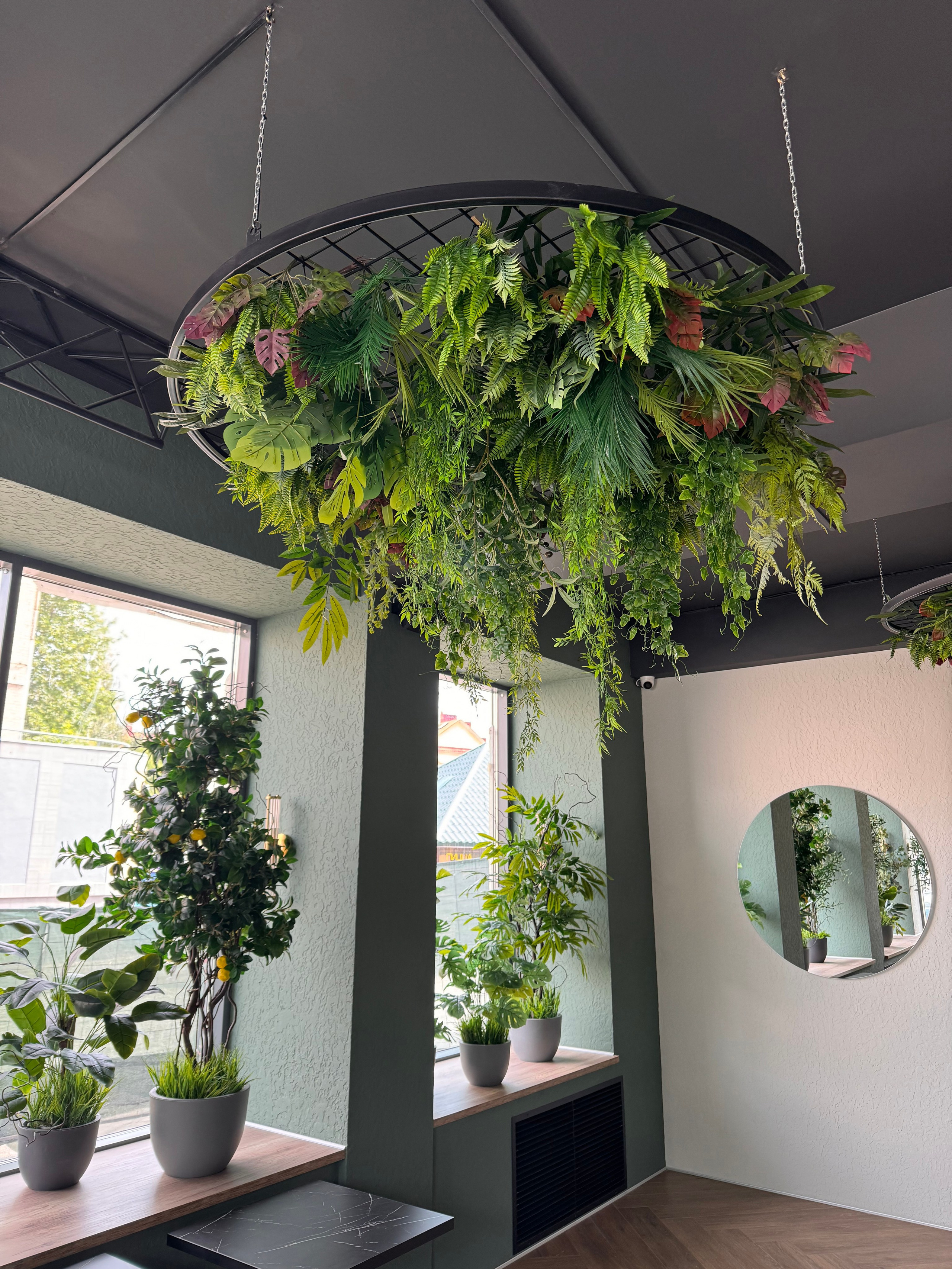 Декоративное озеленение потолка, Декоратор Алёна Шевелёва, Минск