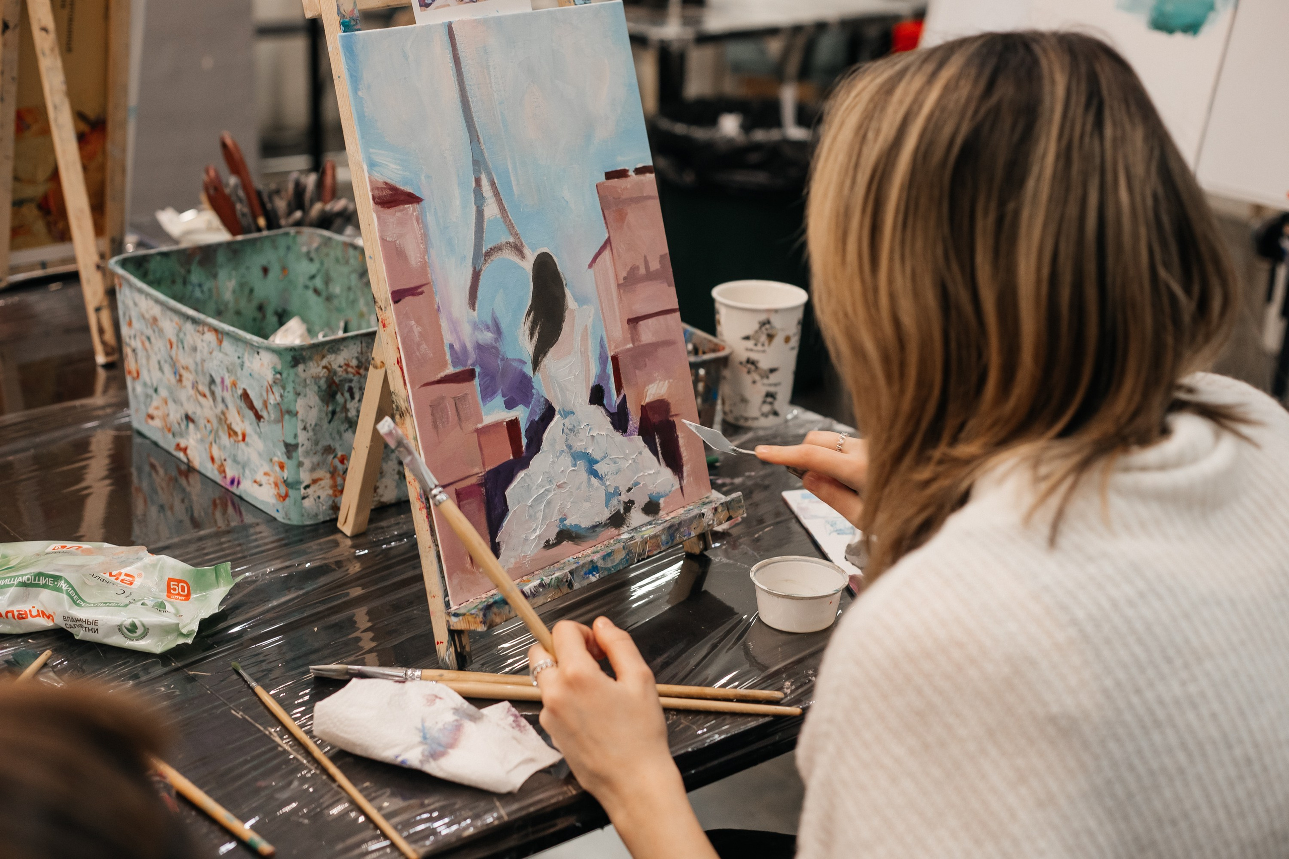 Artista. Мастер-класс по живописи. Семейный фотограф в Санкт-Петербурге Ева Маркова