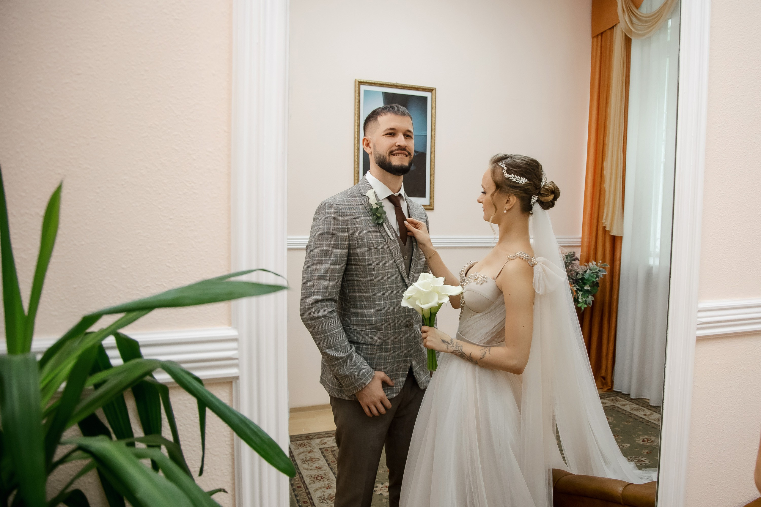 Степан и Ульяна. Утро. Загс. Прогулка. Дождь и солнце. Свадебный фотограф в Хабаровске