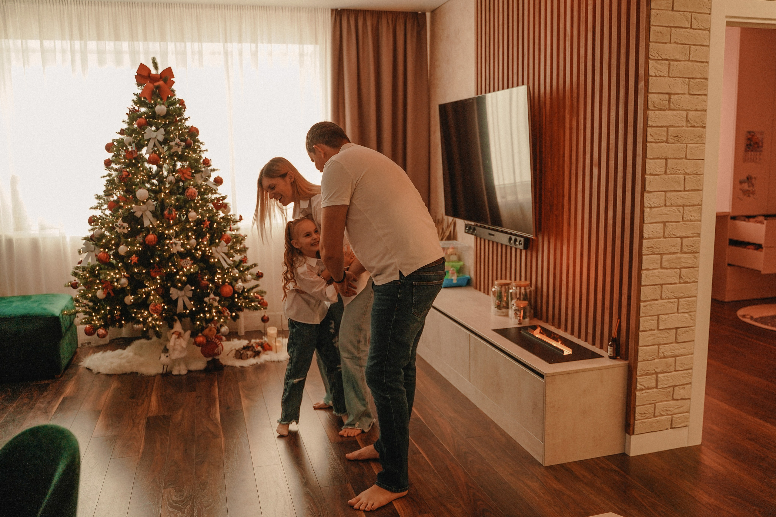 Домашняя Новогодняя фотосессия. Семейный и женский фотограф в Краснодаре Анастасия Приймак