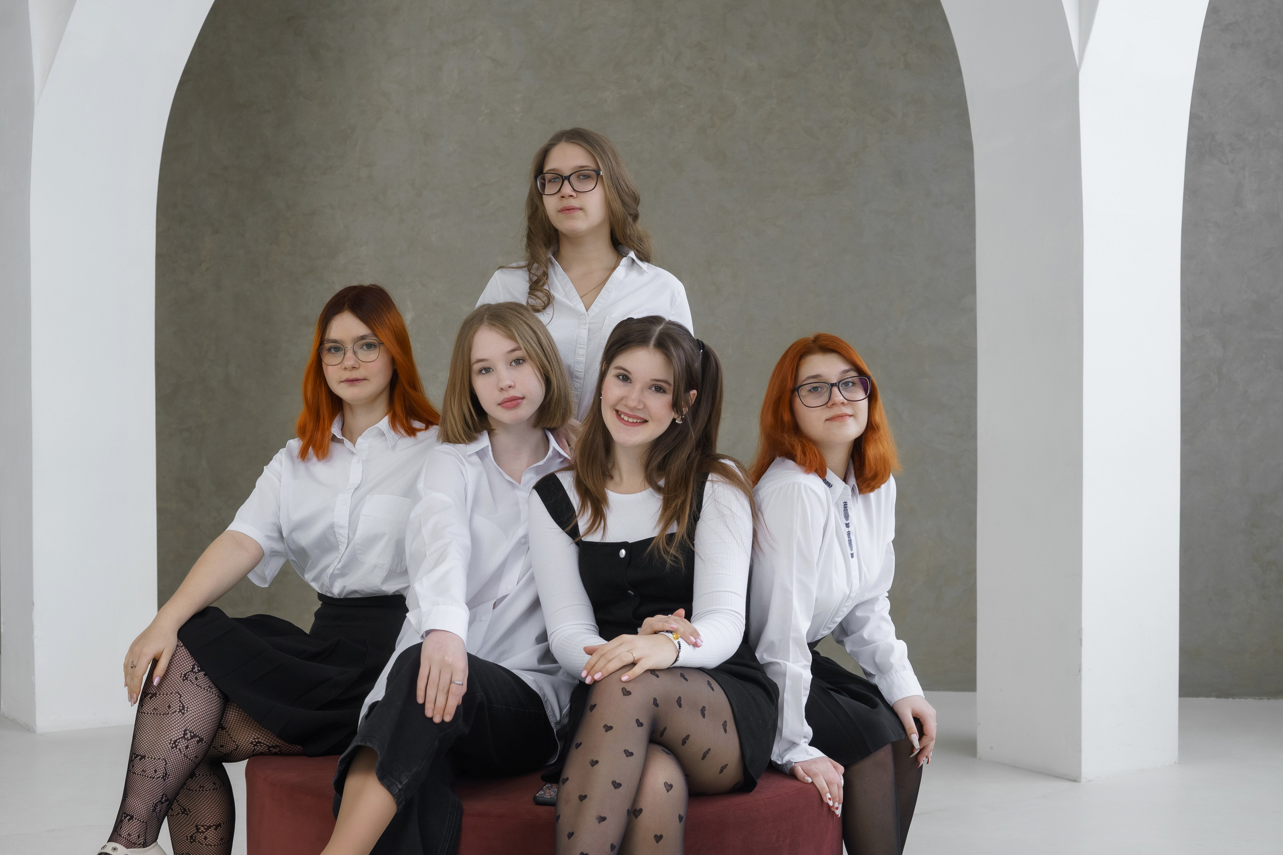 В студии сьемка школьников. Ольга Плаксина фотограф в Саратове