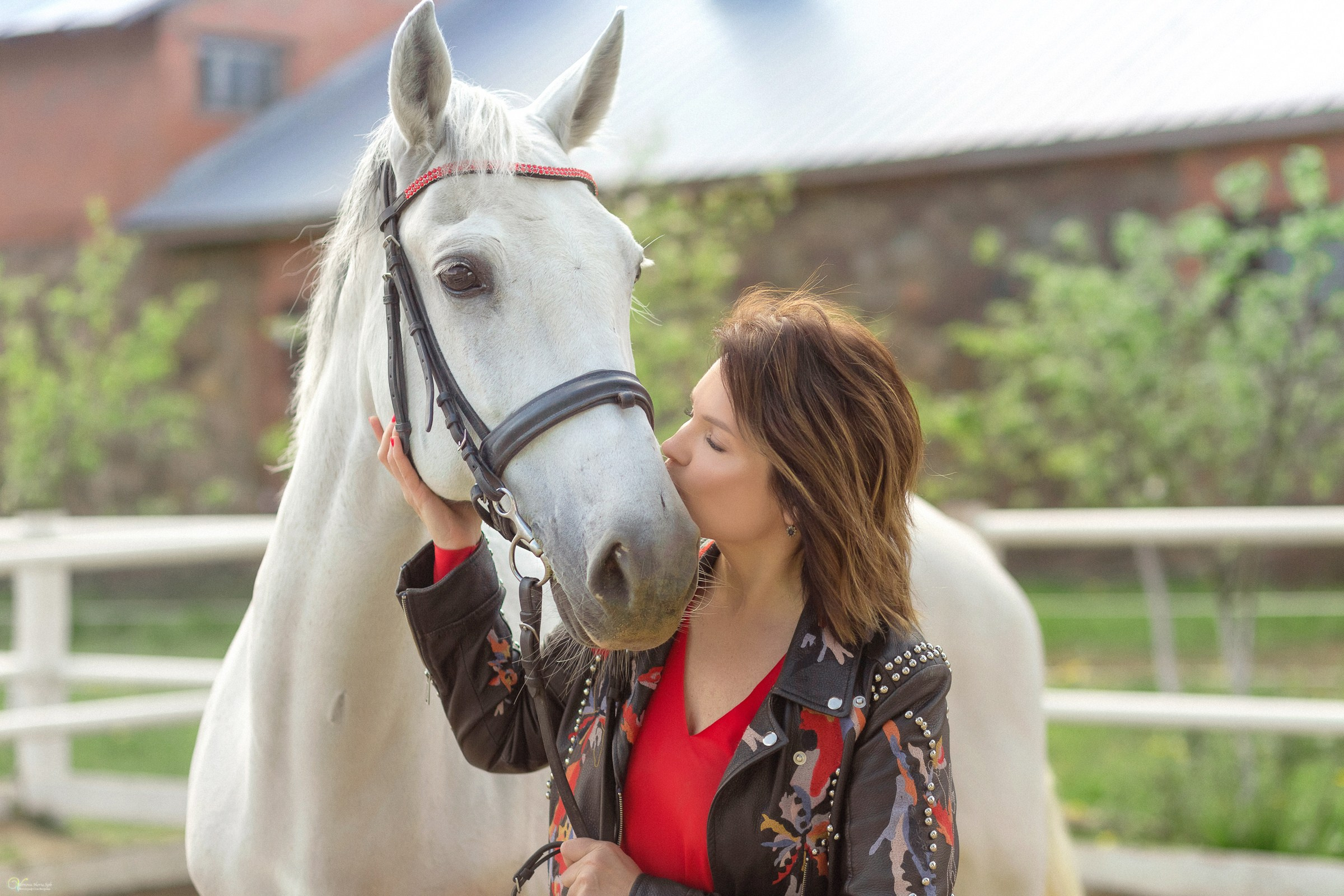 Галина и ее лошадь Сказка. Фотограф женский и мужской портрет Санкт-Петербург