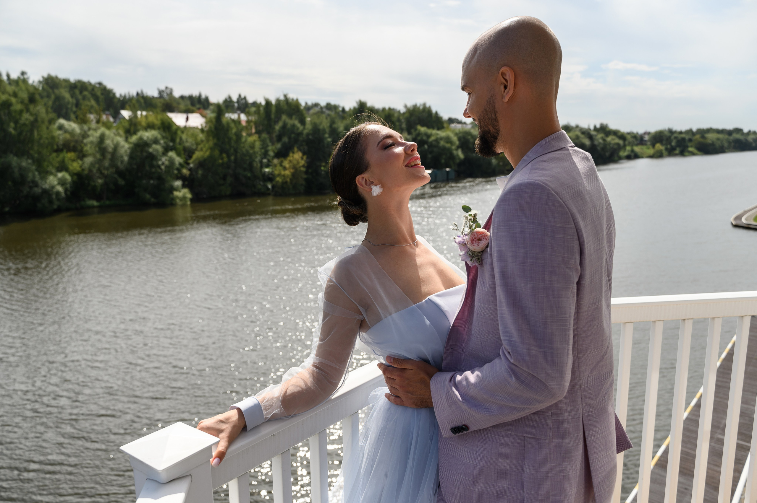 Свадебная фотосессия ресторан «Белый берег». Свадебный фотограф Москва Юрий Кульман