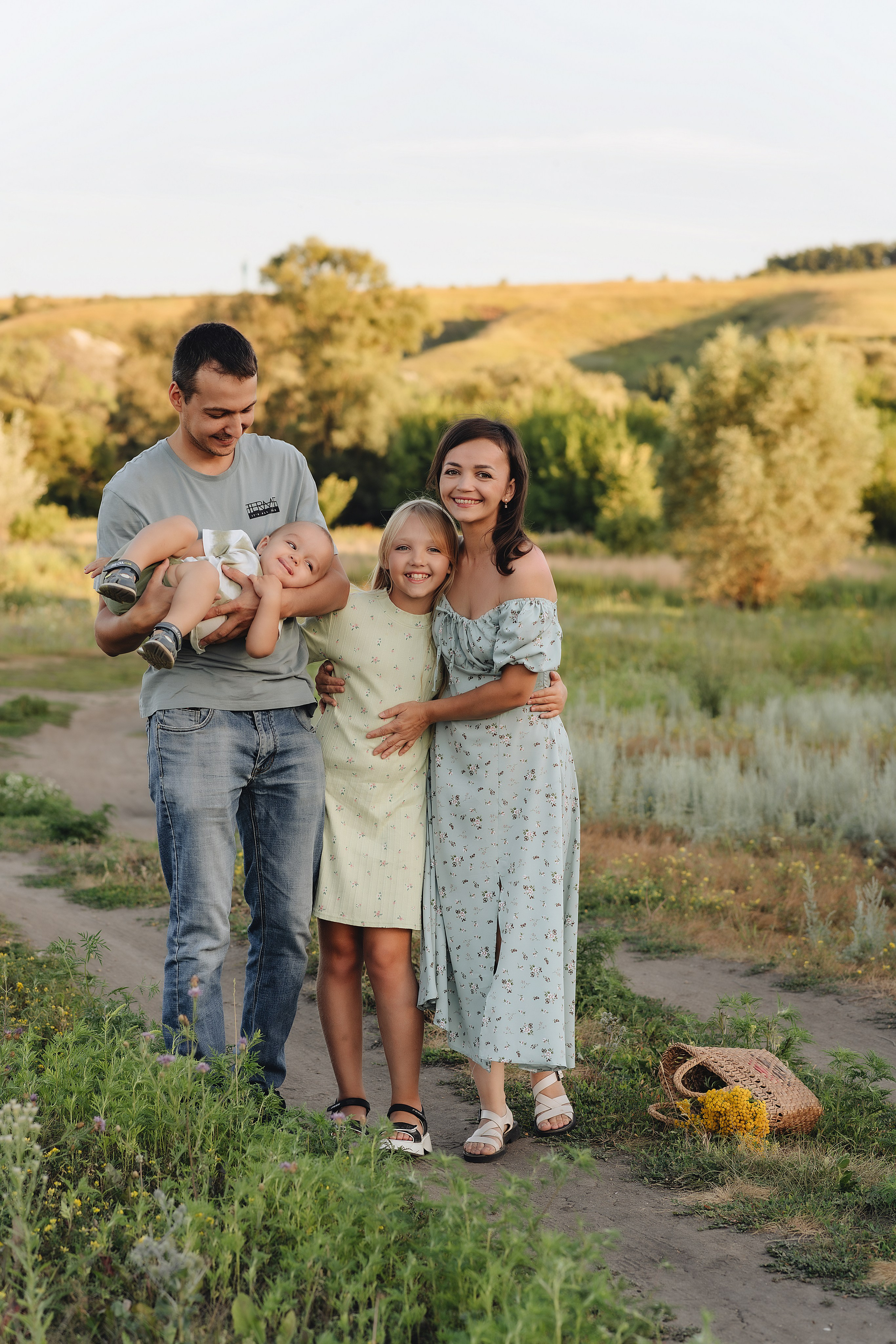 Семейная съемка на закате. Фотограф Карина Шмулёва. Воронеж и область