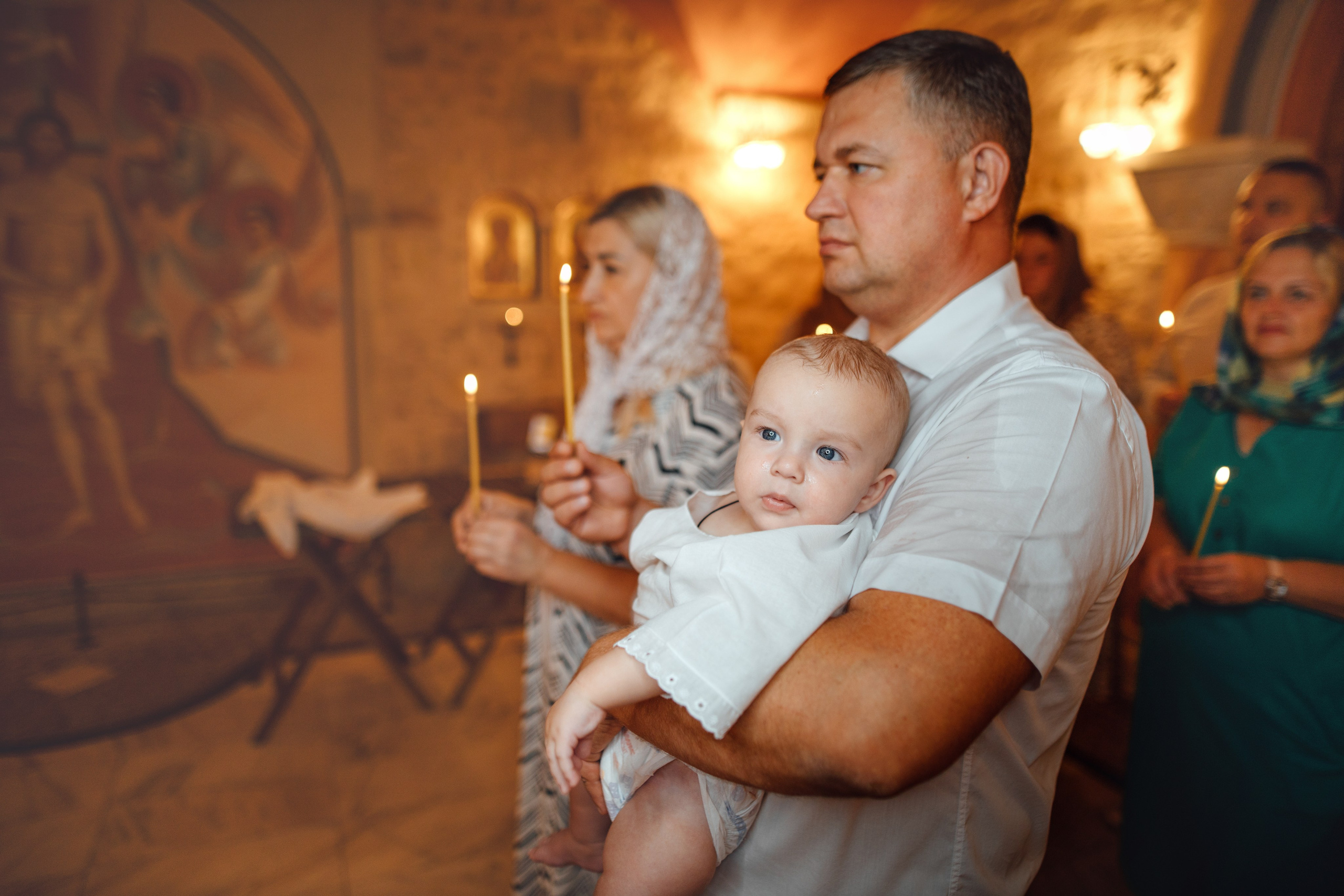 Крещение Егора (Георгия) Державный храм, св. Елисаветенского монастыря, Новинки, август 2024