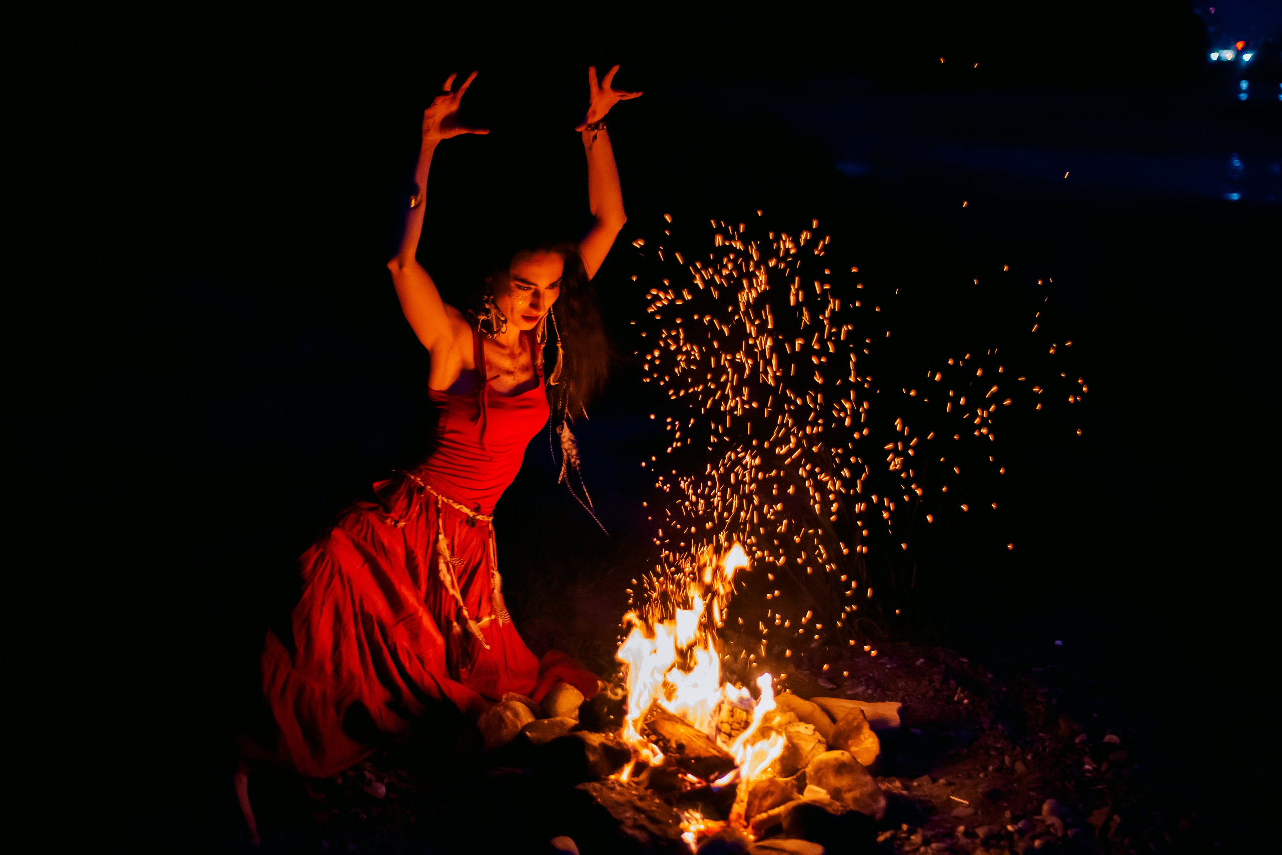 У костра. Семейный и женский фотограф Лоо Краснодар Сочи Энем Татьяна Трибурт