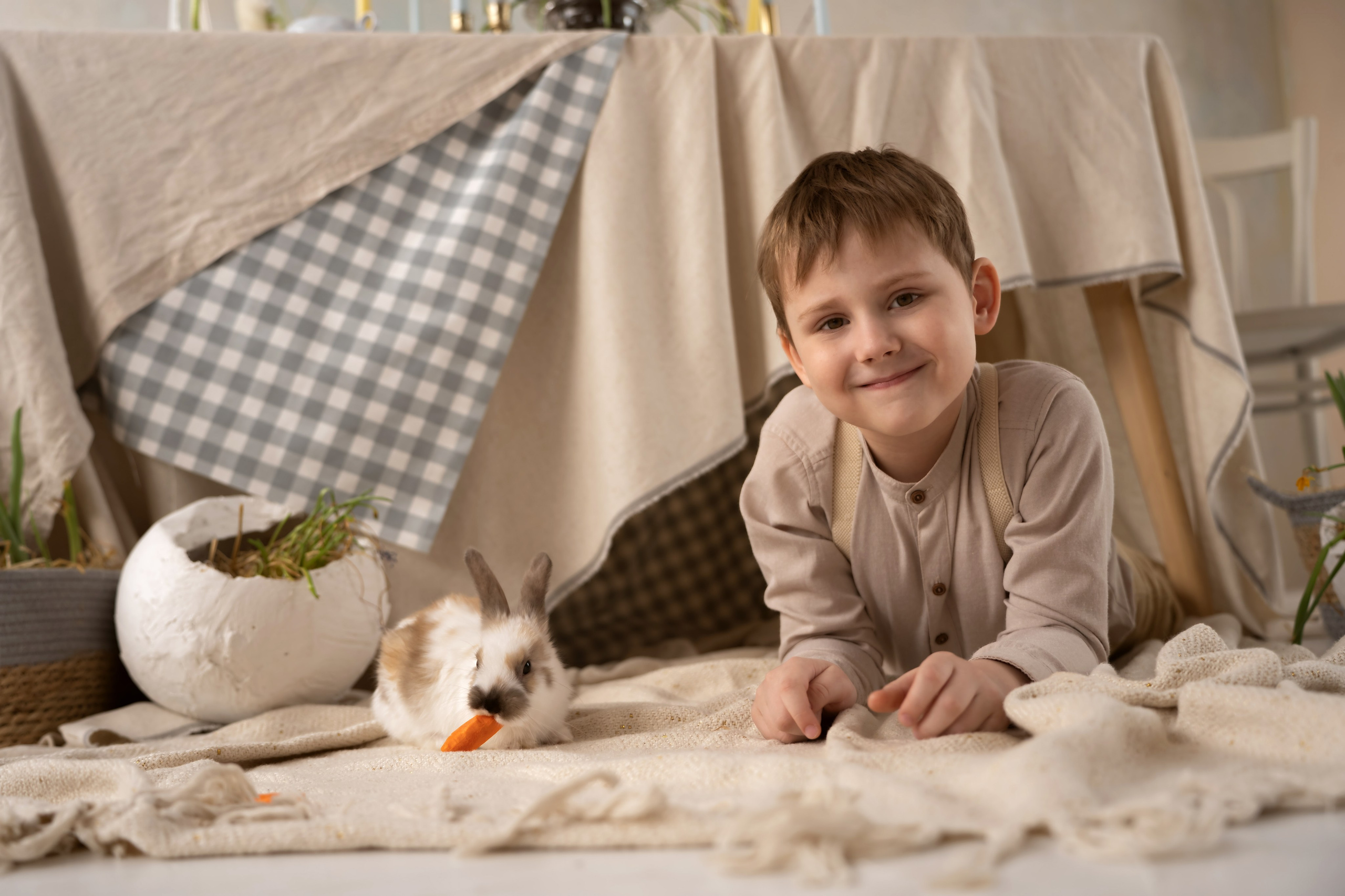 Дети и кролики. Главная