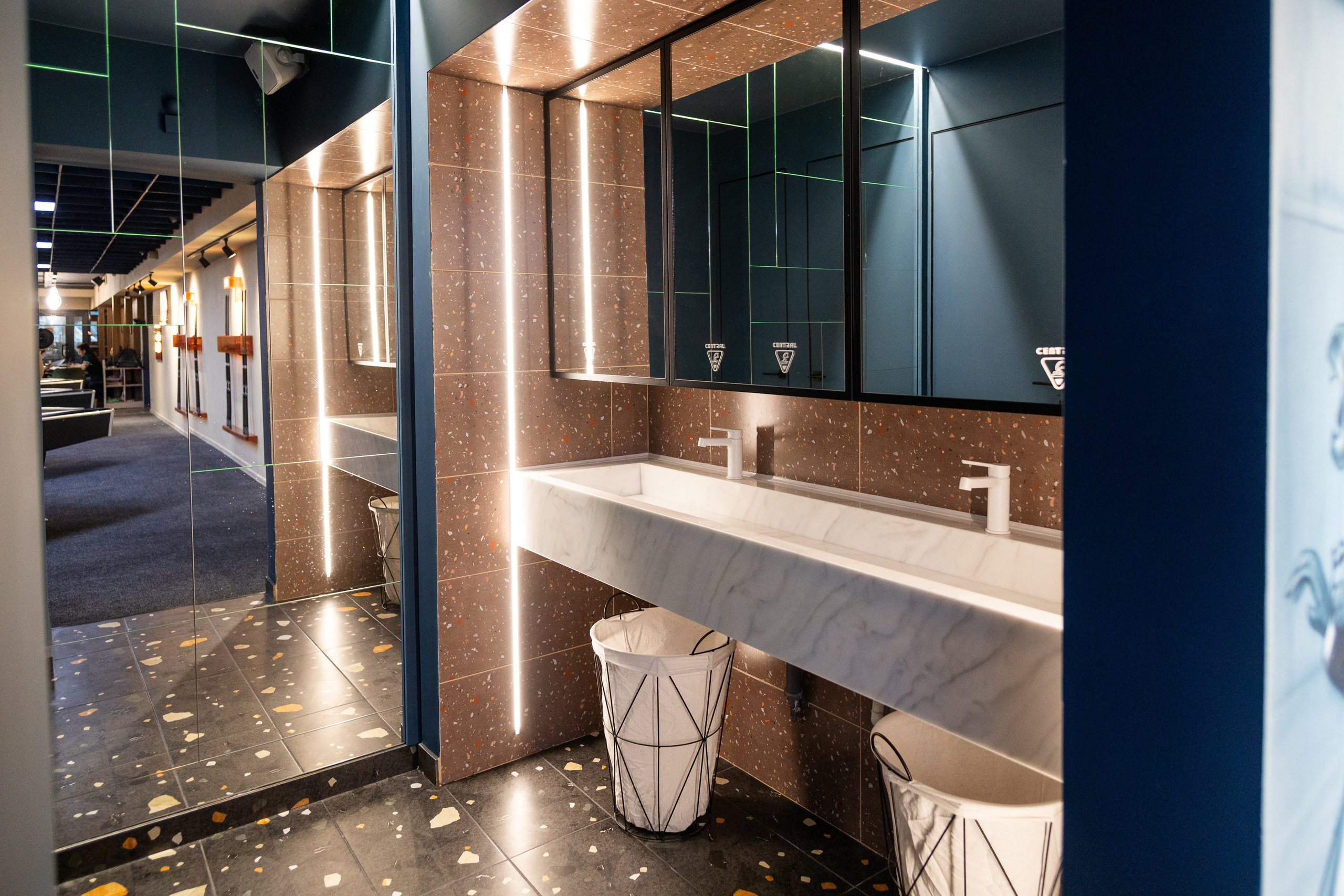 Pool & bar Central. Branding and Interiors