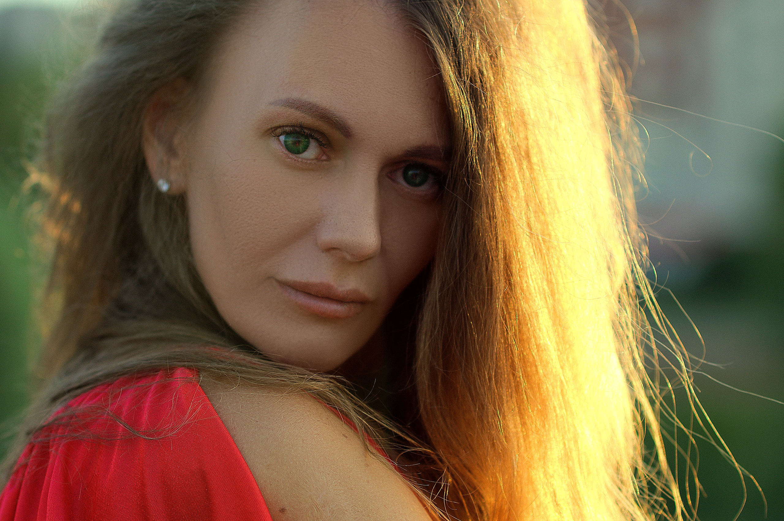 Портретная фотосессия на природе на закате