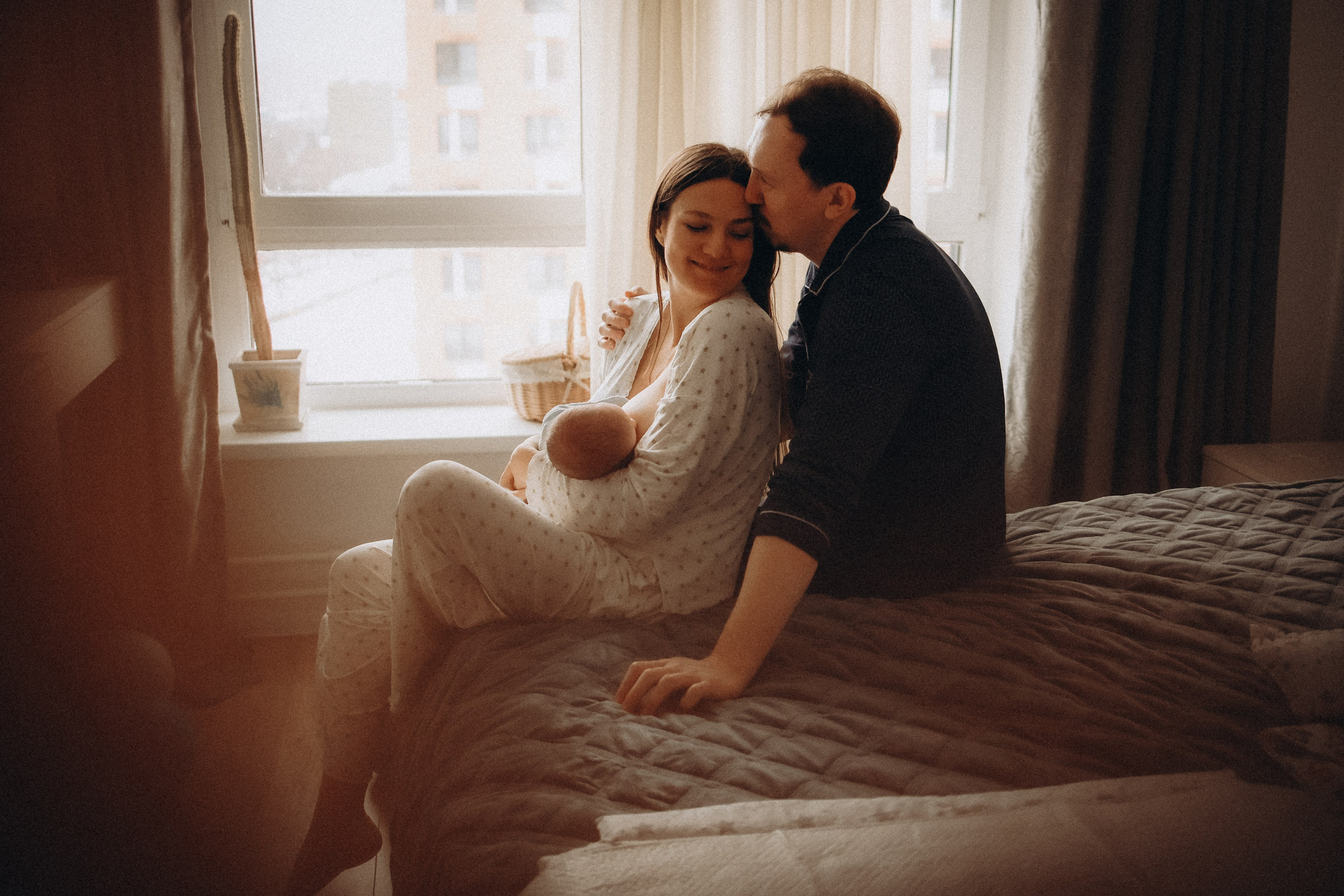 Семейная домашняя фотосессия новорожденного. Семейный фотограф в Москве и Люберцах Юлия Гуськова