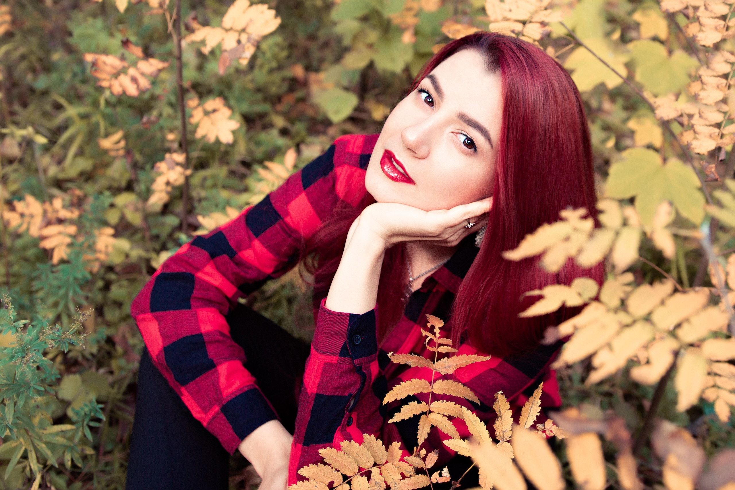 Осенняя фотосессия в лесу прогулка