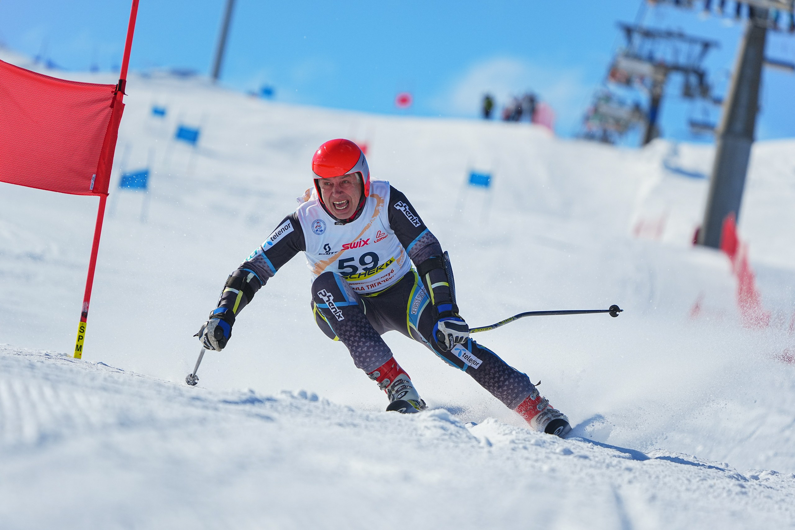 GS (Giant Slalom) - Слалом-гигант. Соревнования по горнолыжному спорту. Московская область, Шуколово