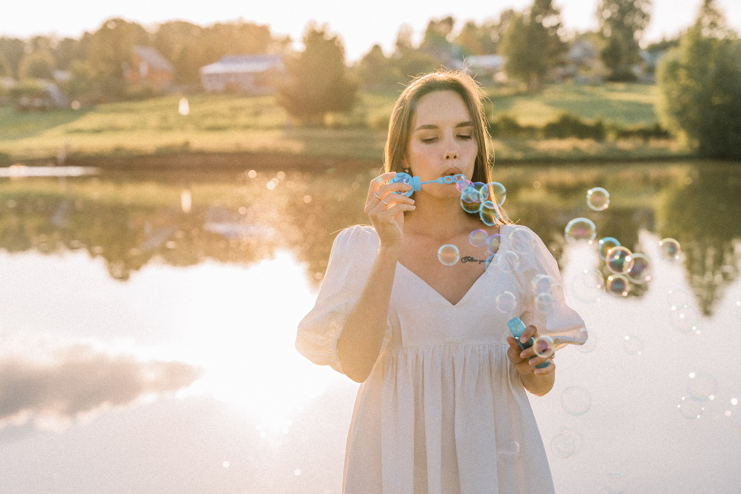 Солнце.Закат.Поле