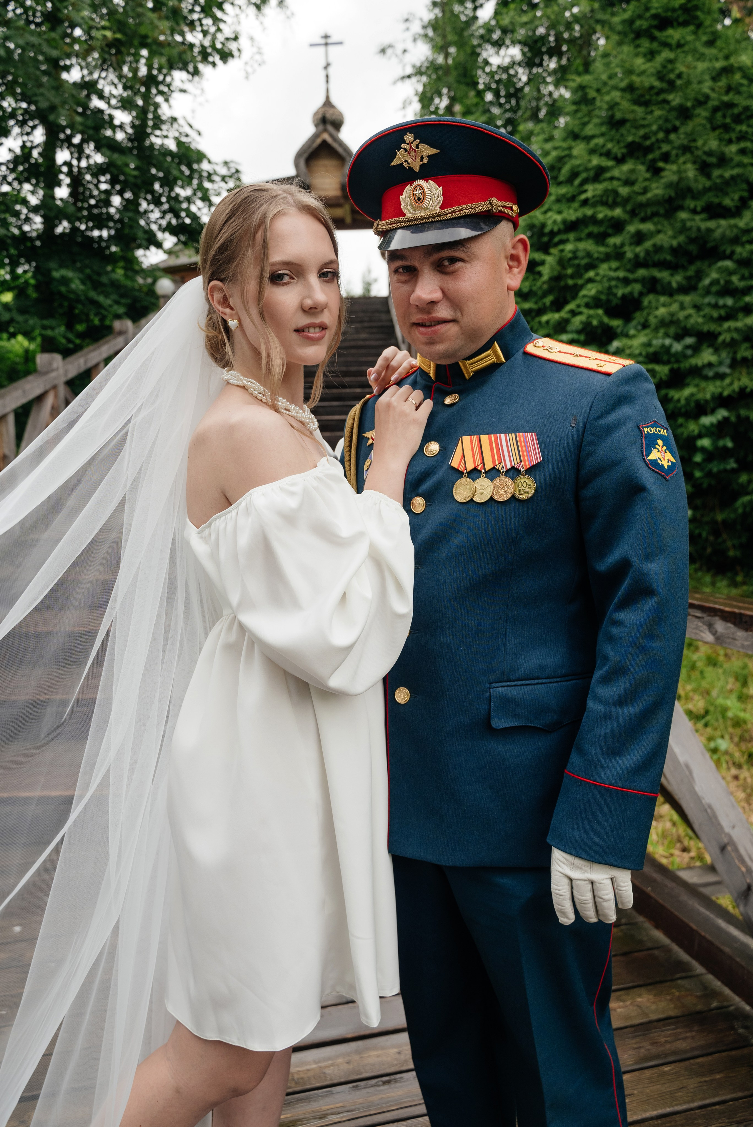 Жених в военной форме. Романтично. Свадебный фотограф в Сергиевом Посаде недорого Ольга Гузанова