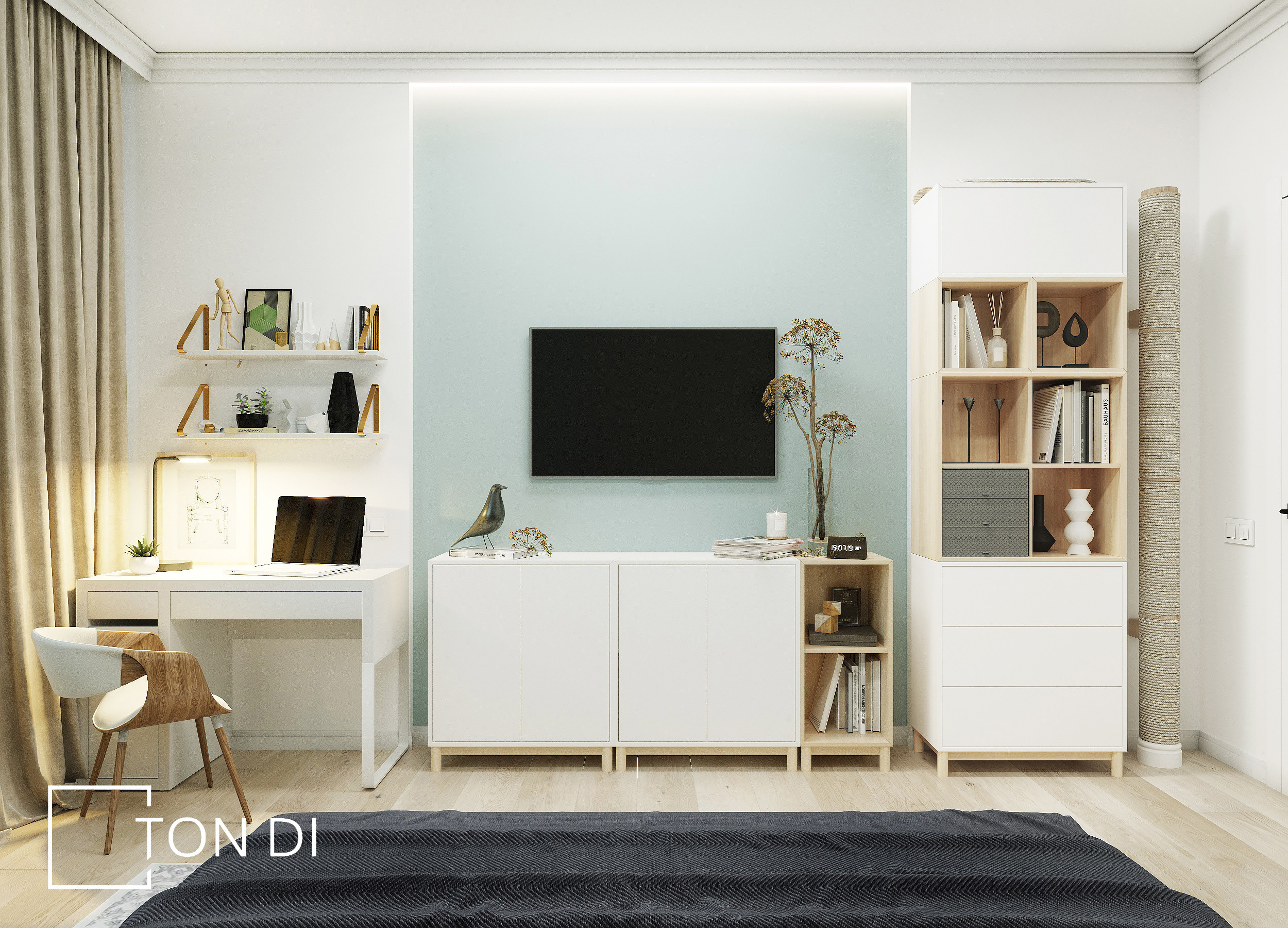 Дизайн-проект квартиры ЖК Жемчужный каскад. Дизайнер интерьера квартир и частных домов