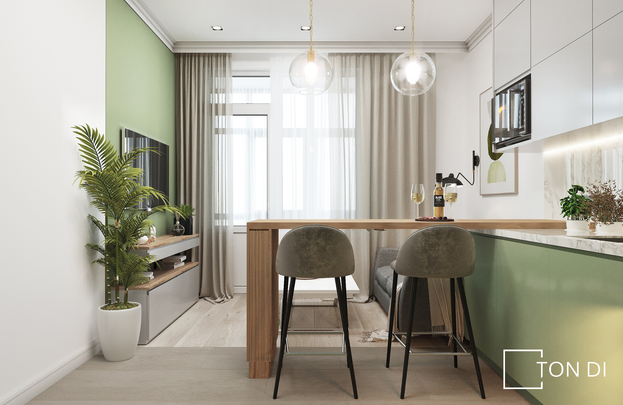 Дизайн-проект квартиры ЖК Жемчужный каскад. Дизайнер интерьера квартир и частных домов