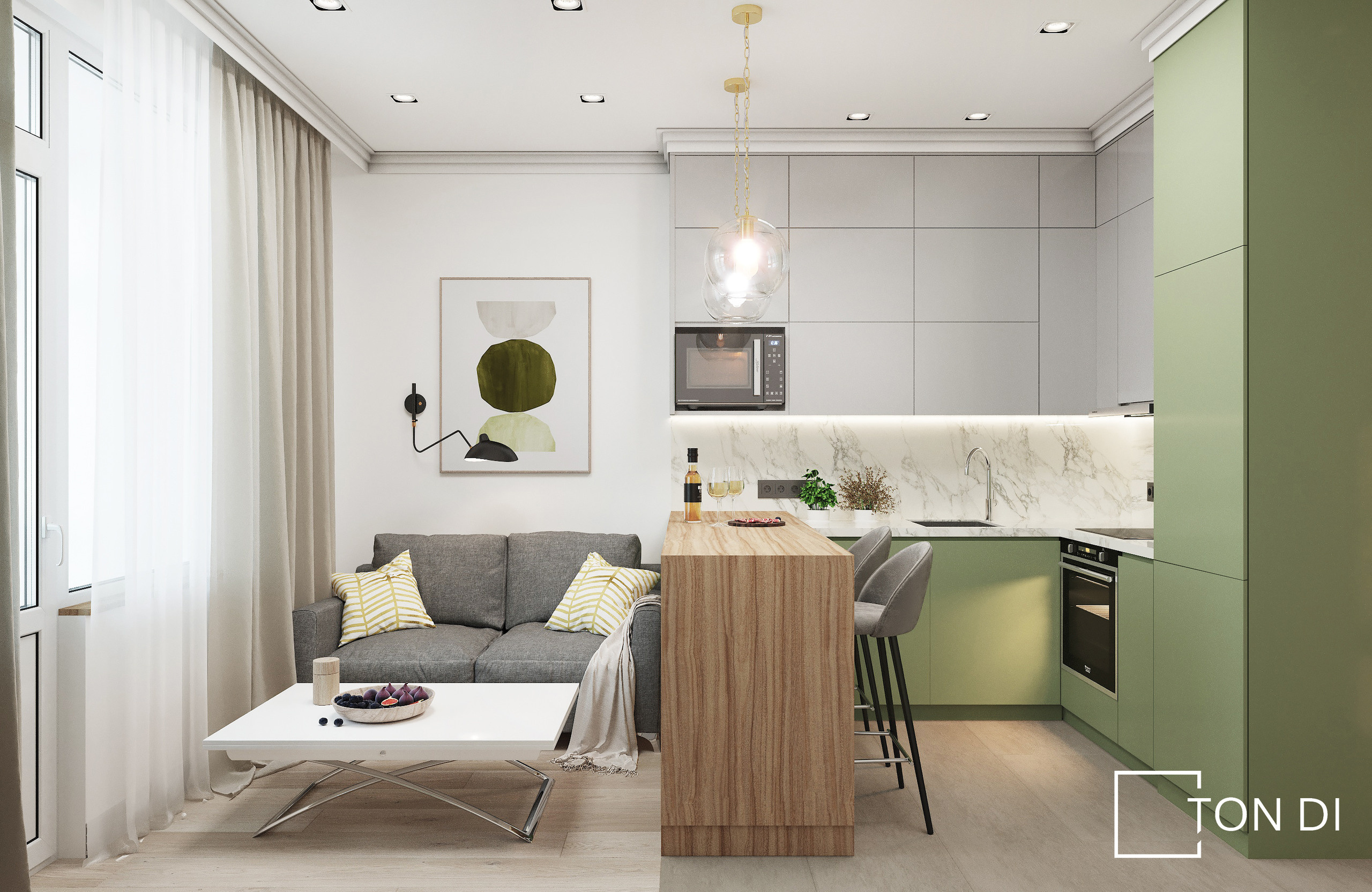 Дизайн-проект квартиры ЖК Жемчужный каскад. Дизайнер интерьера квартир и частных домов