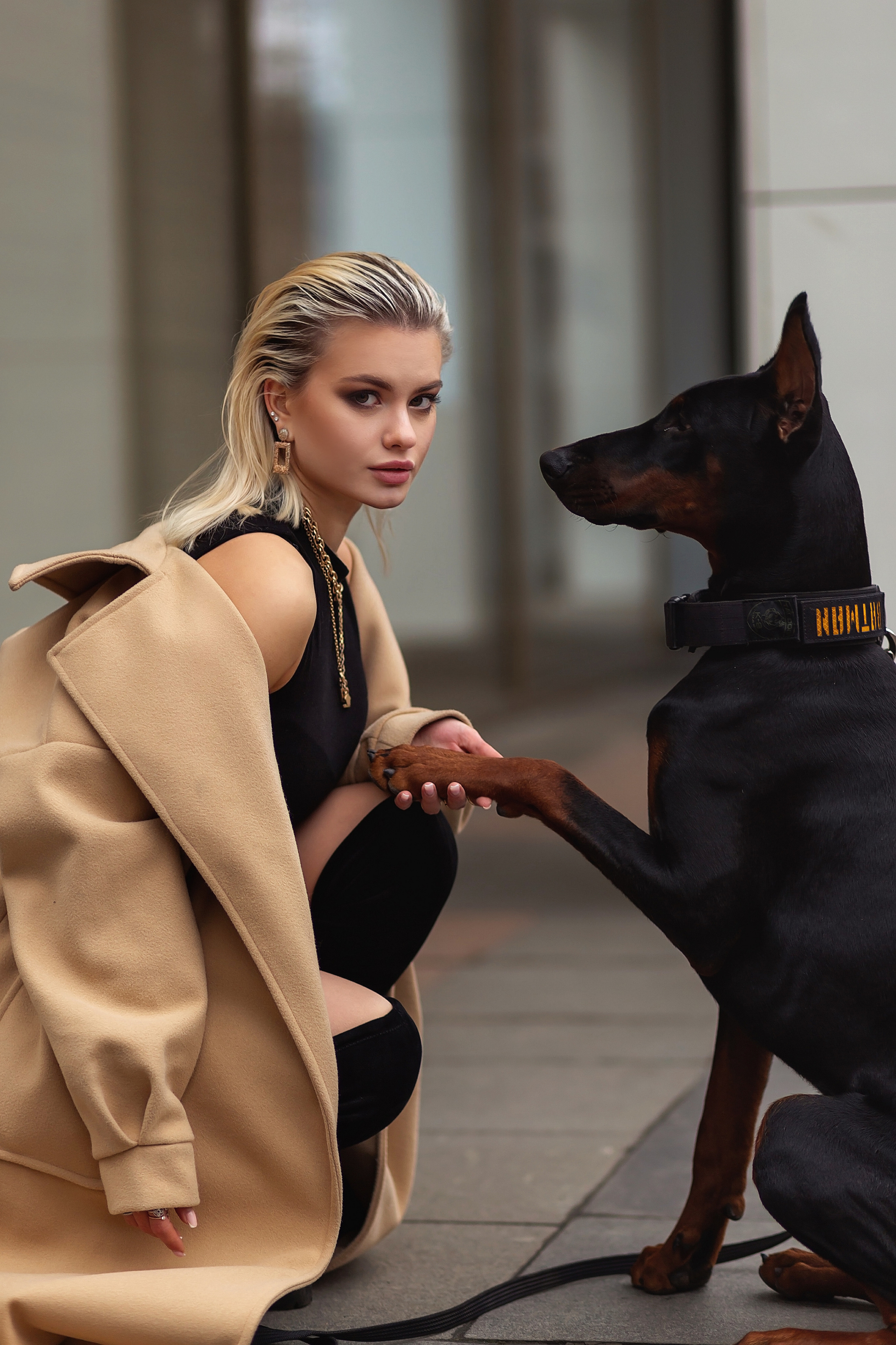 Ника и доберман. Фотограф в Москве Ксения Мокрушина | Brand & Women photographer