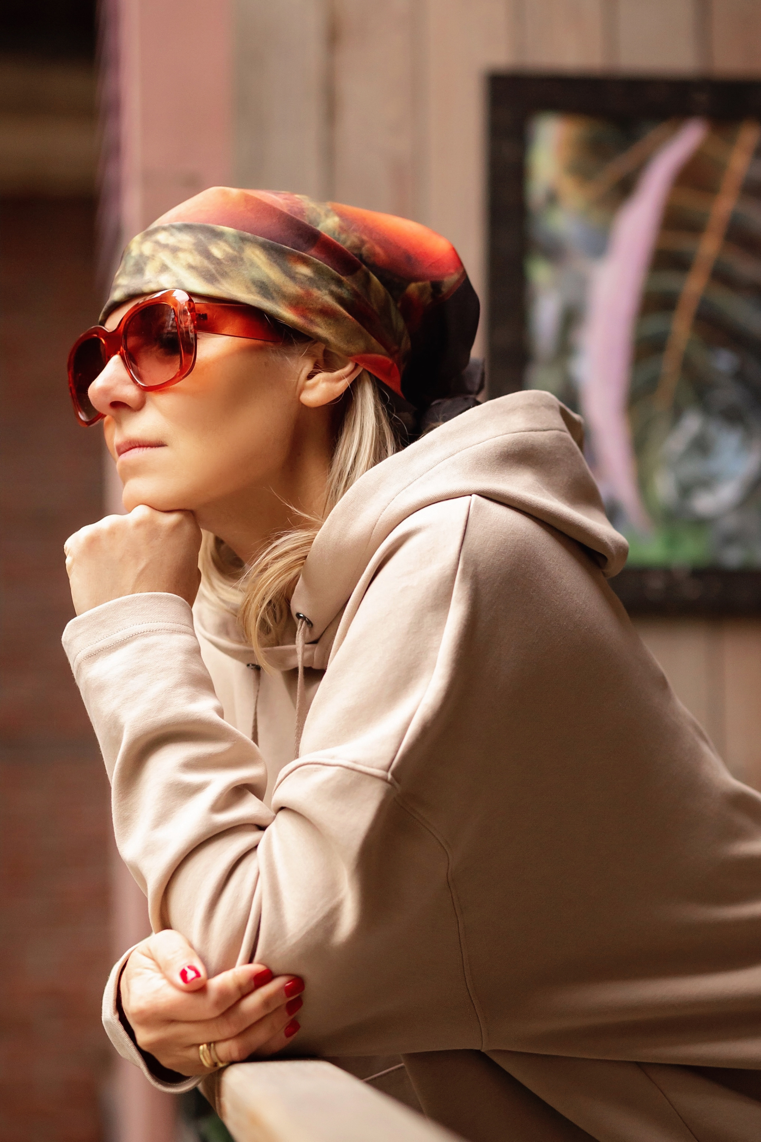 Марина, создательница платков. Фотограф в Москве Ксения Мокрушина | Brand & Women photographer