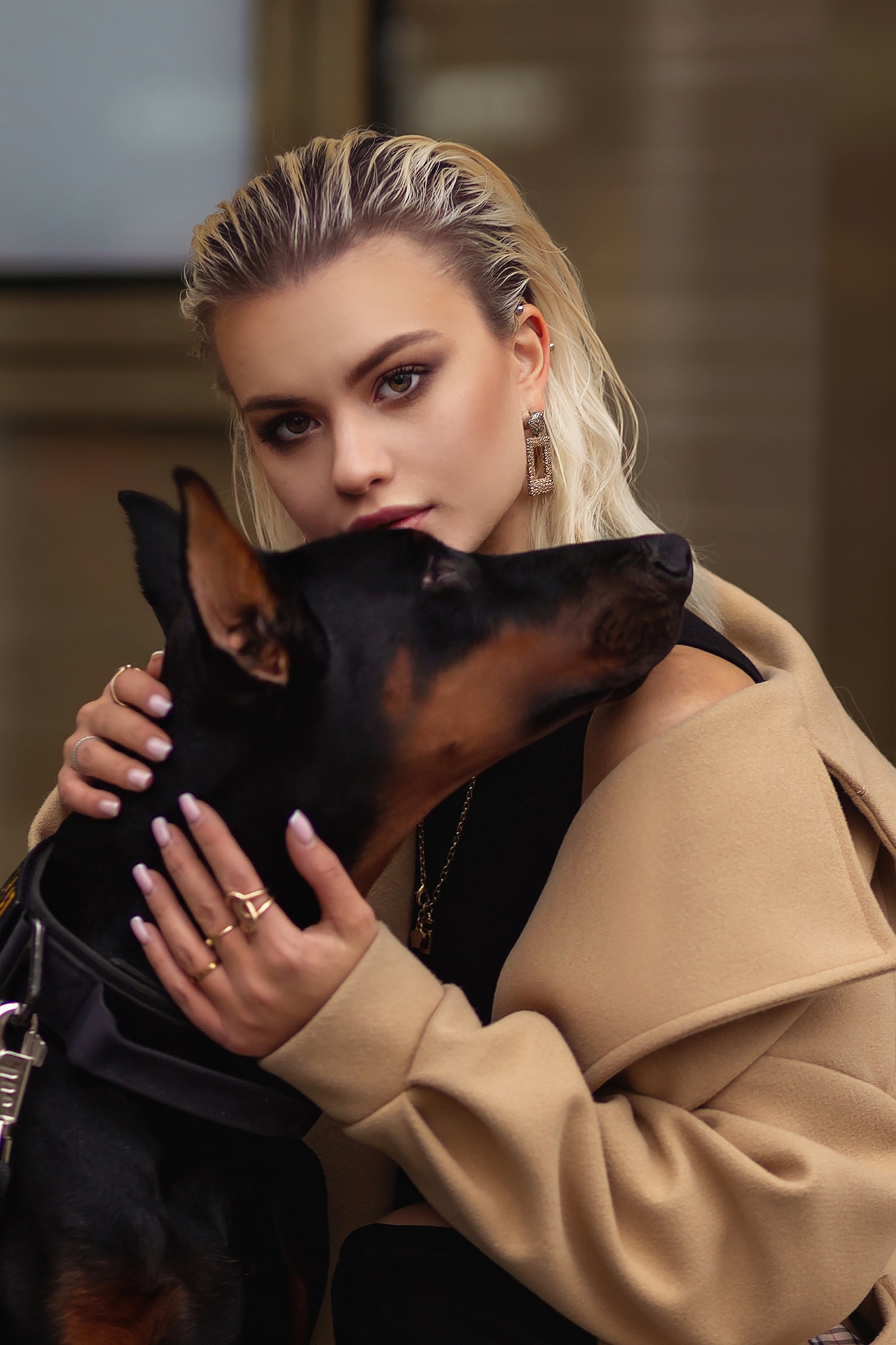 Ника и доберман. Фотограф в Москве Ксения Мокрушина | Brand & Women photographer