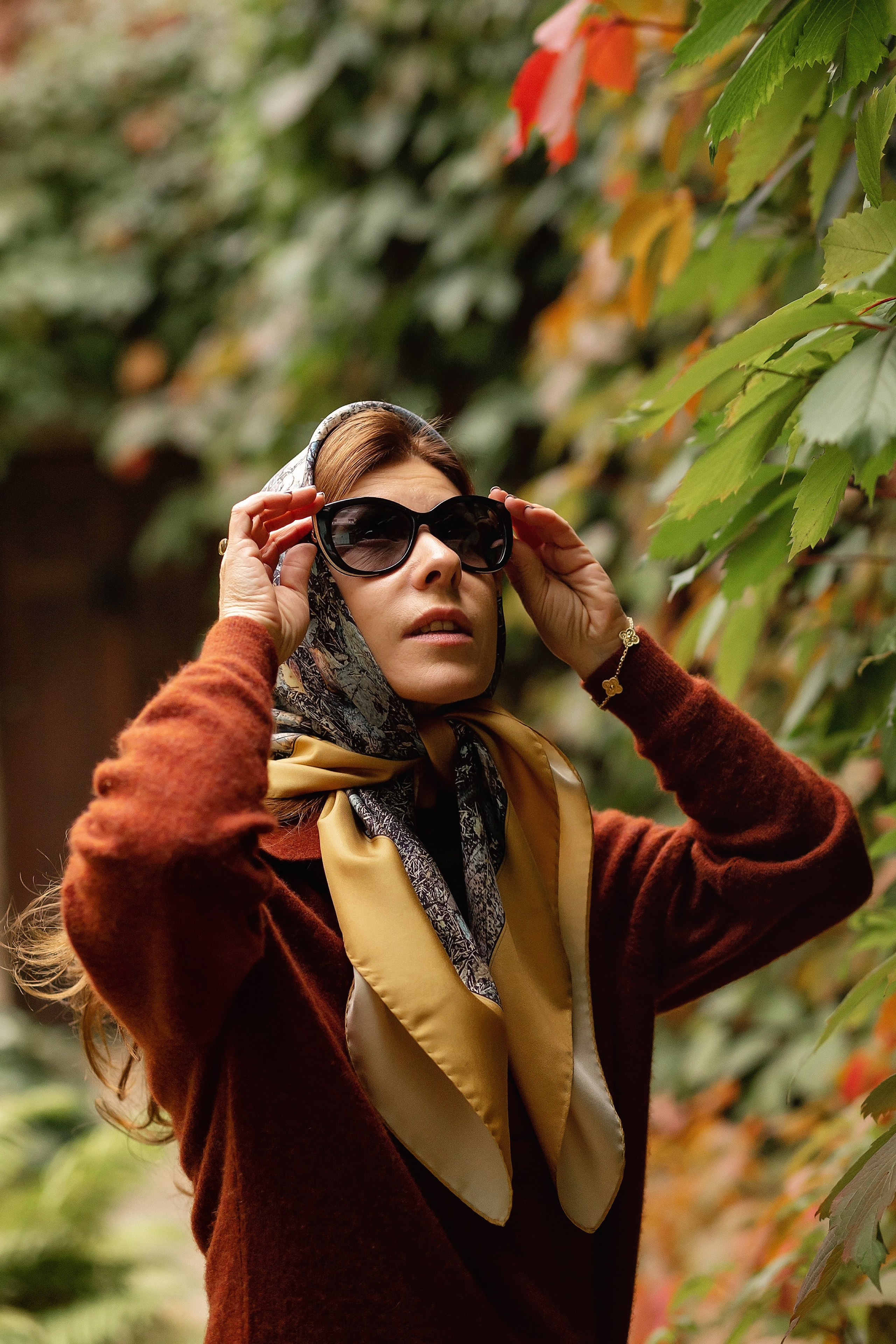 Марина, создательница платков. Фотограф в Москве Ксения Мокрушина | Brand & Women photographer