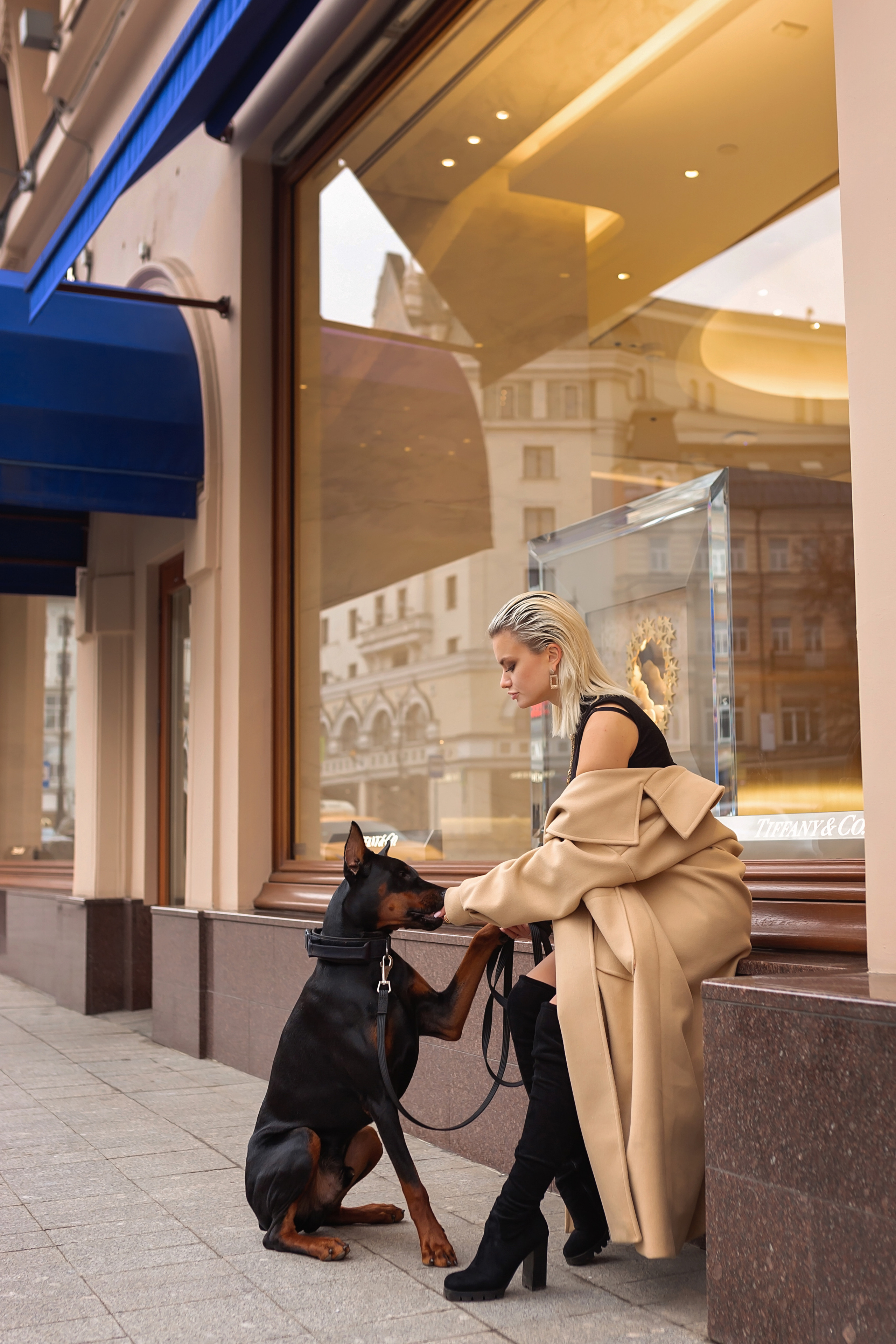 Ника и доберман. Фотограф в Москве Ксения Мокрушина | Brand & Women photographer