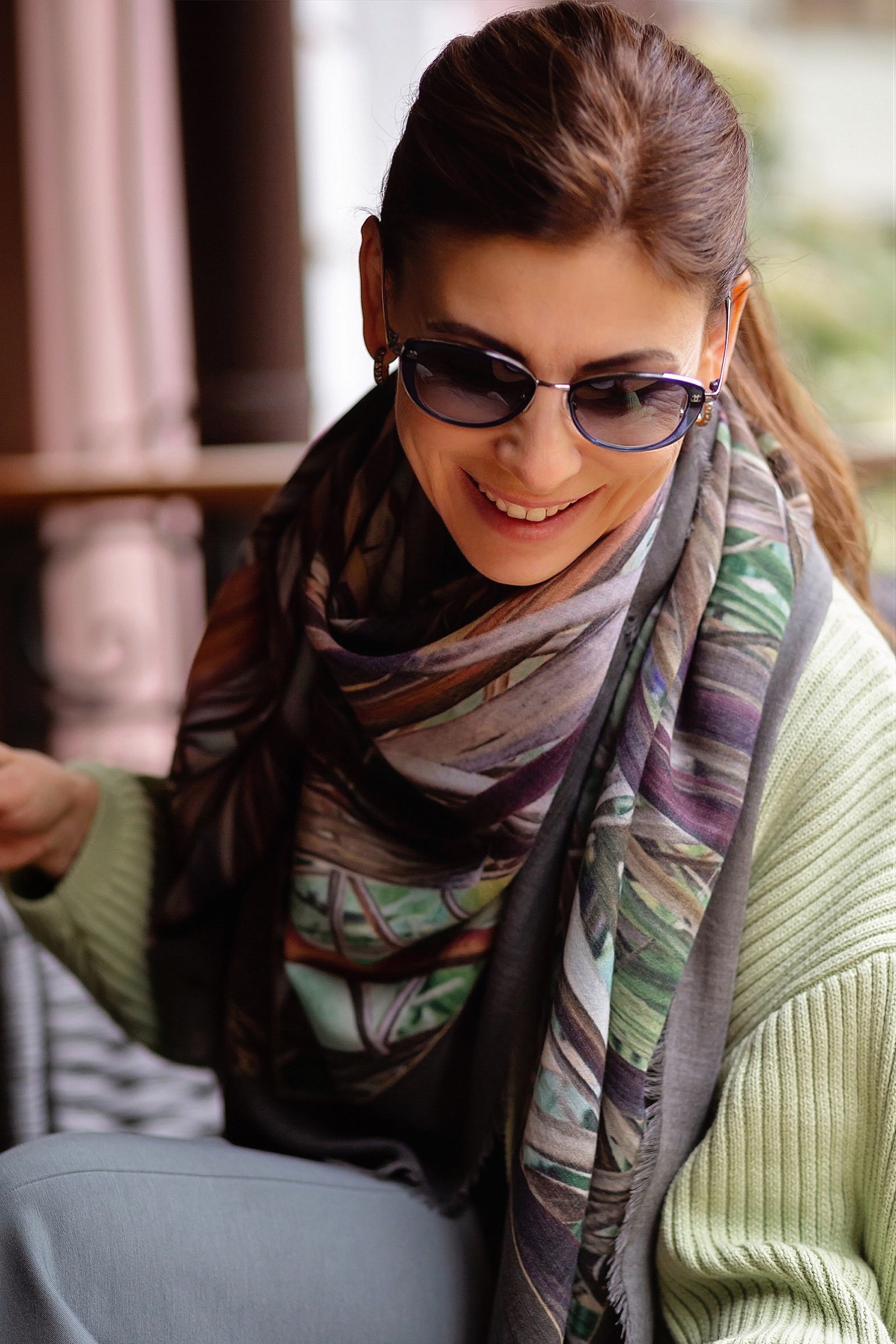 Марина, создательница платков. Фотограф в Москве Ксения Мокрушина | Brand & Women photographer