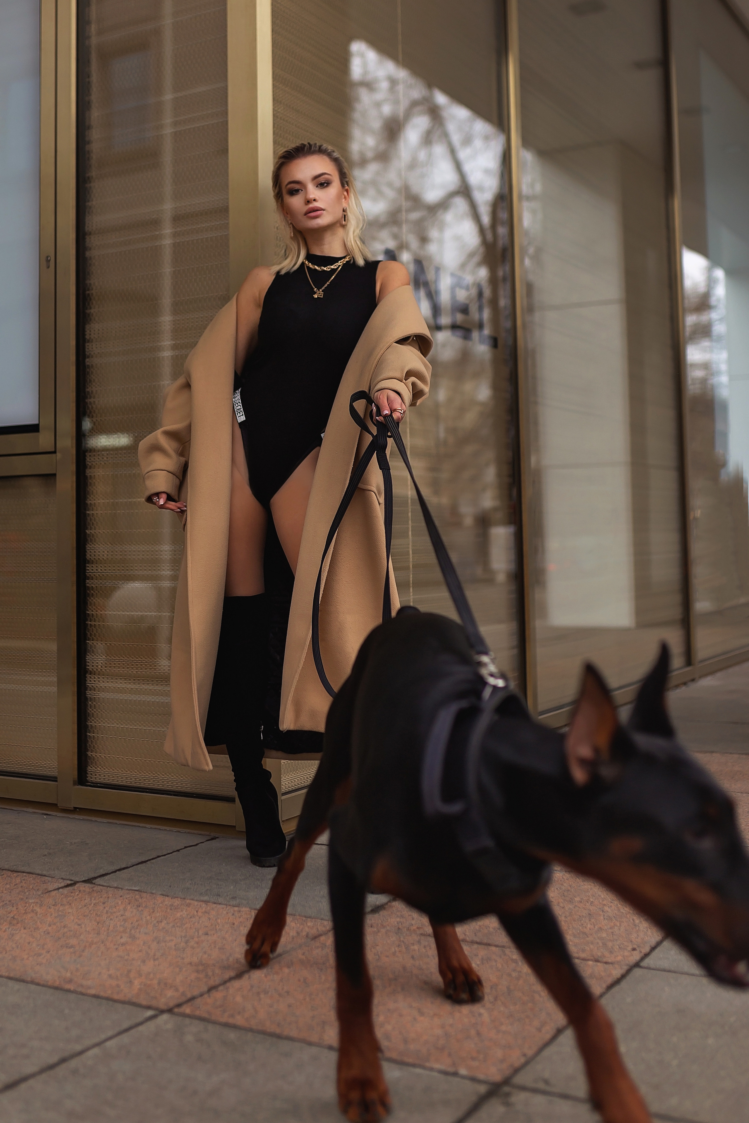 Ника и доберман. Фотограф в Москве Ксения Мокрушина | Brand & Women photographer