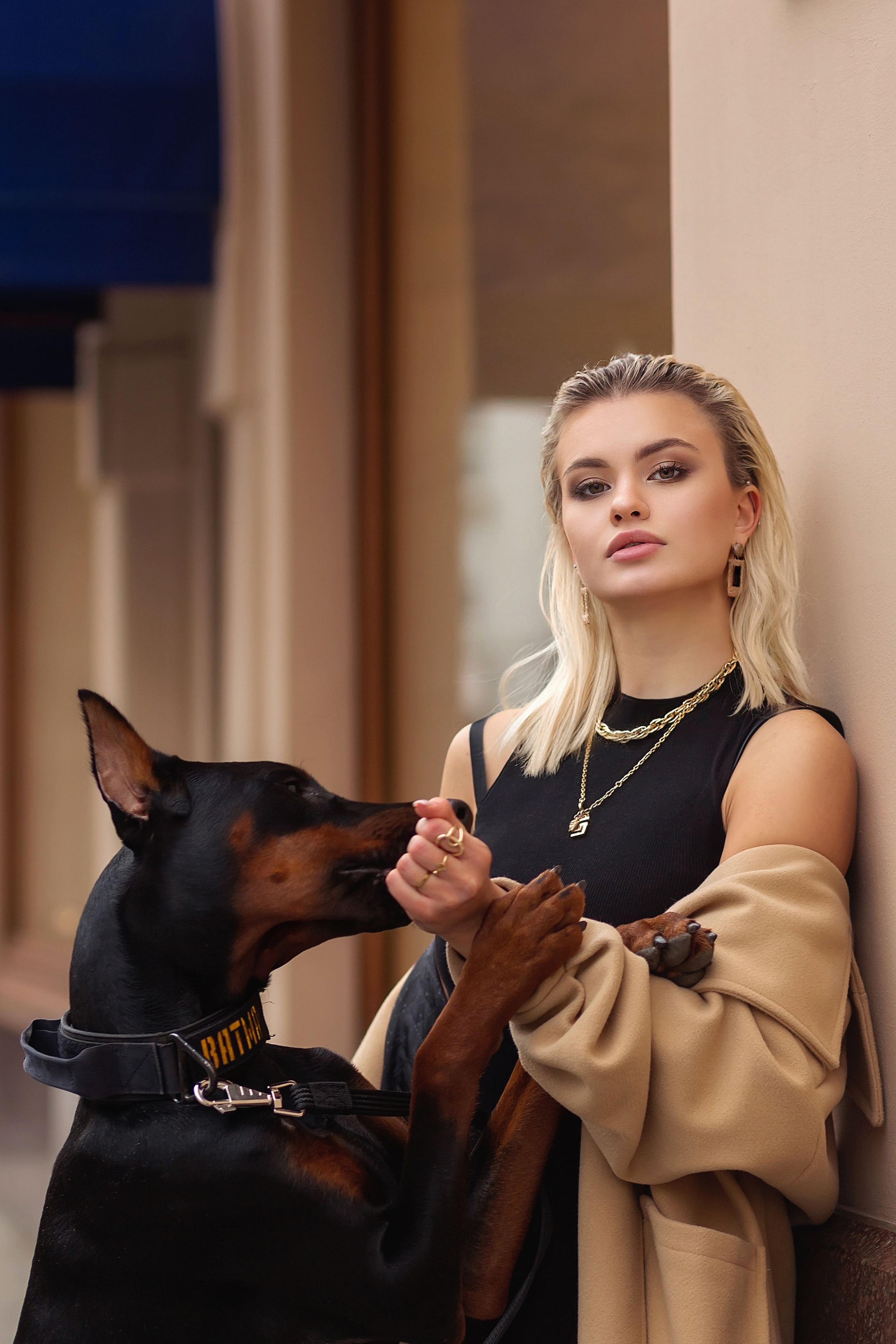 Ника и доберман. Фотограф в Москве Ксения Мокрушина | Brand & Women photographer