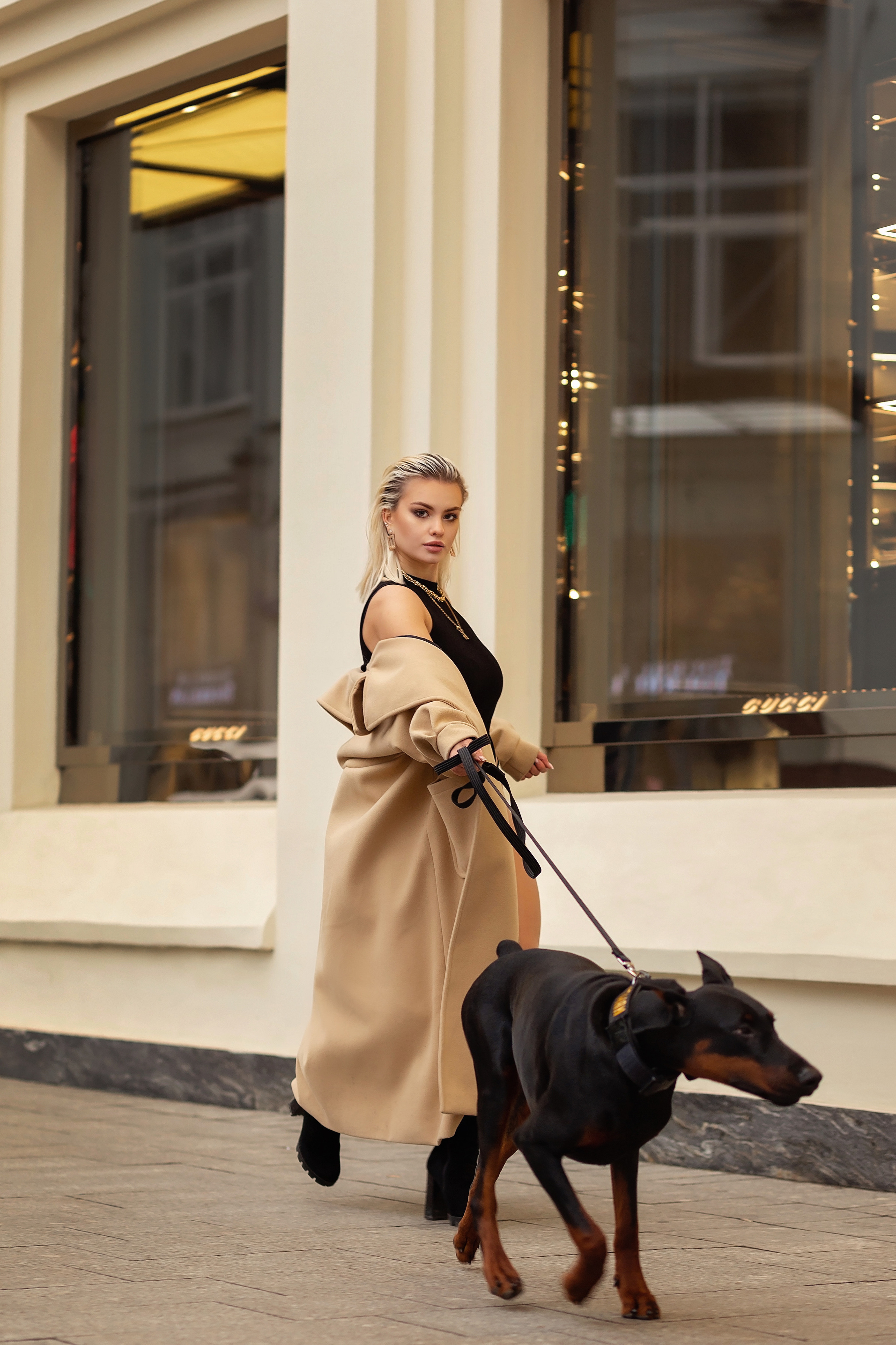 Ника и доберман. Фотограф в Москве Ксения Мокрушина | Brand & Women photographer