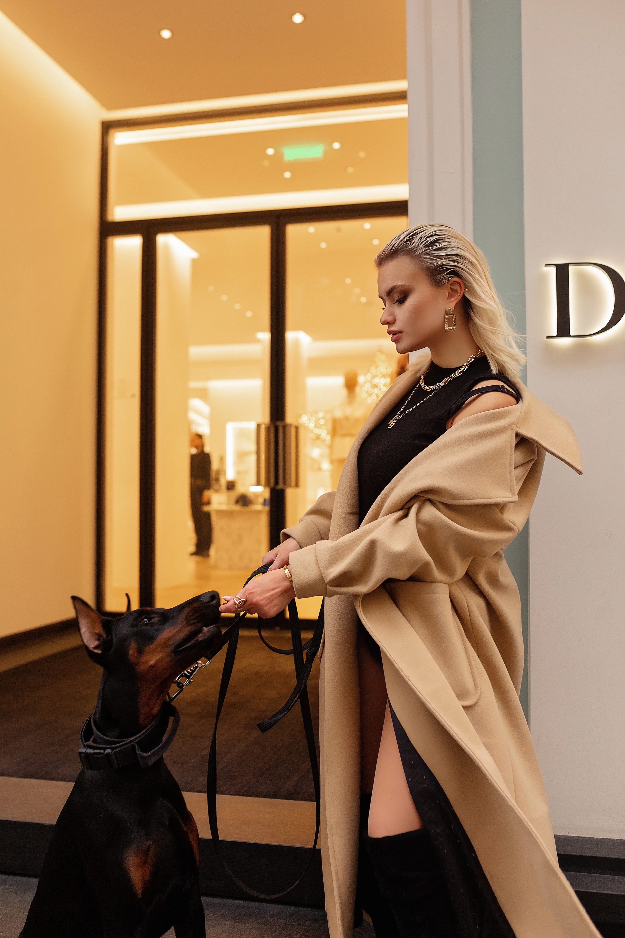 Ника и доберман. Фотограф в Москве Ксения Мокрушина | Brand & Women photographer