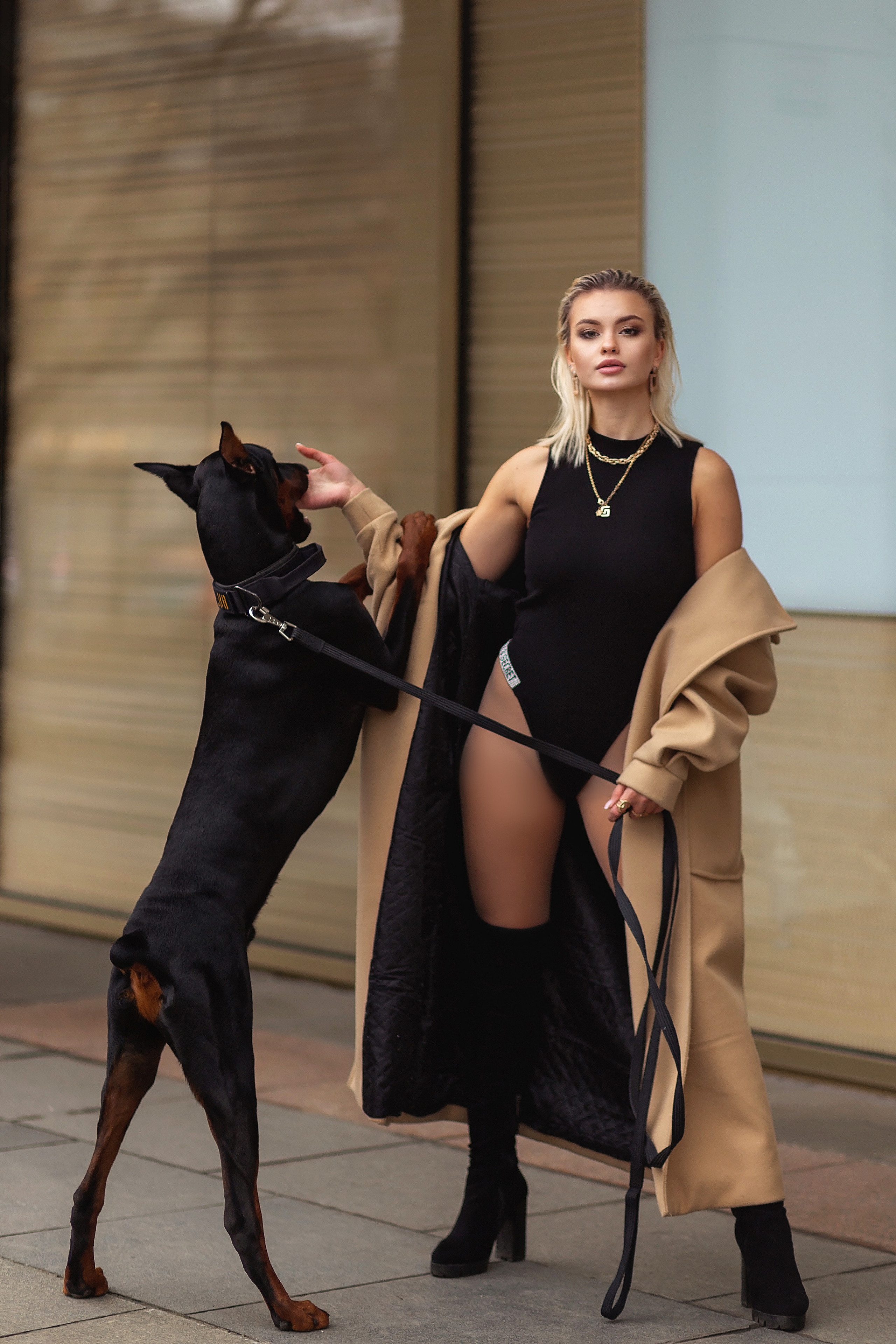 Ника и доберман. Фотограф в Москве Ксения Мокрушина | Brand & Women photographer