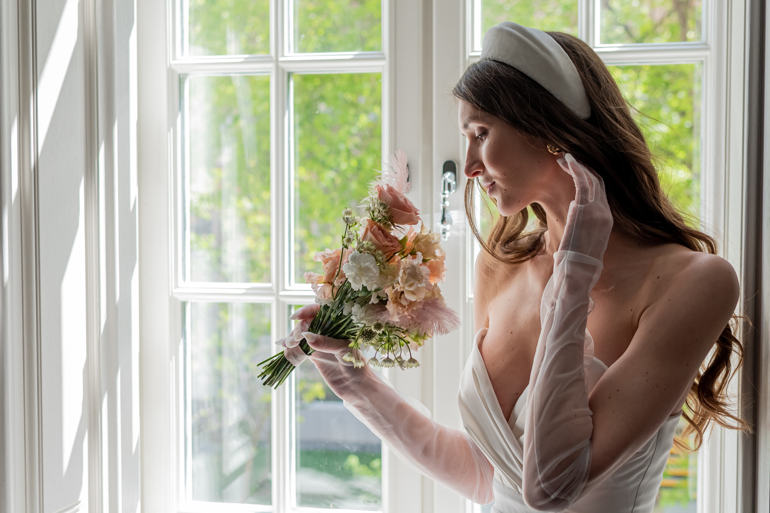 Фотосессия с букетом невесты Москва