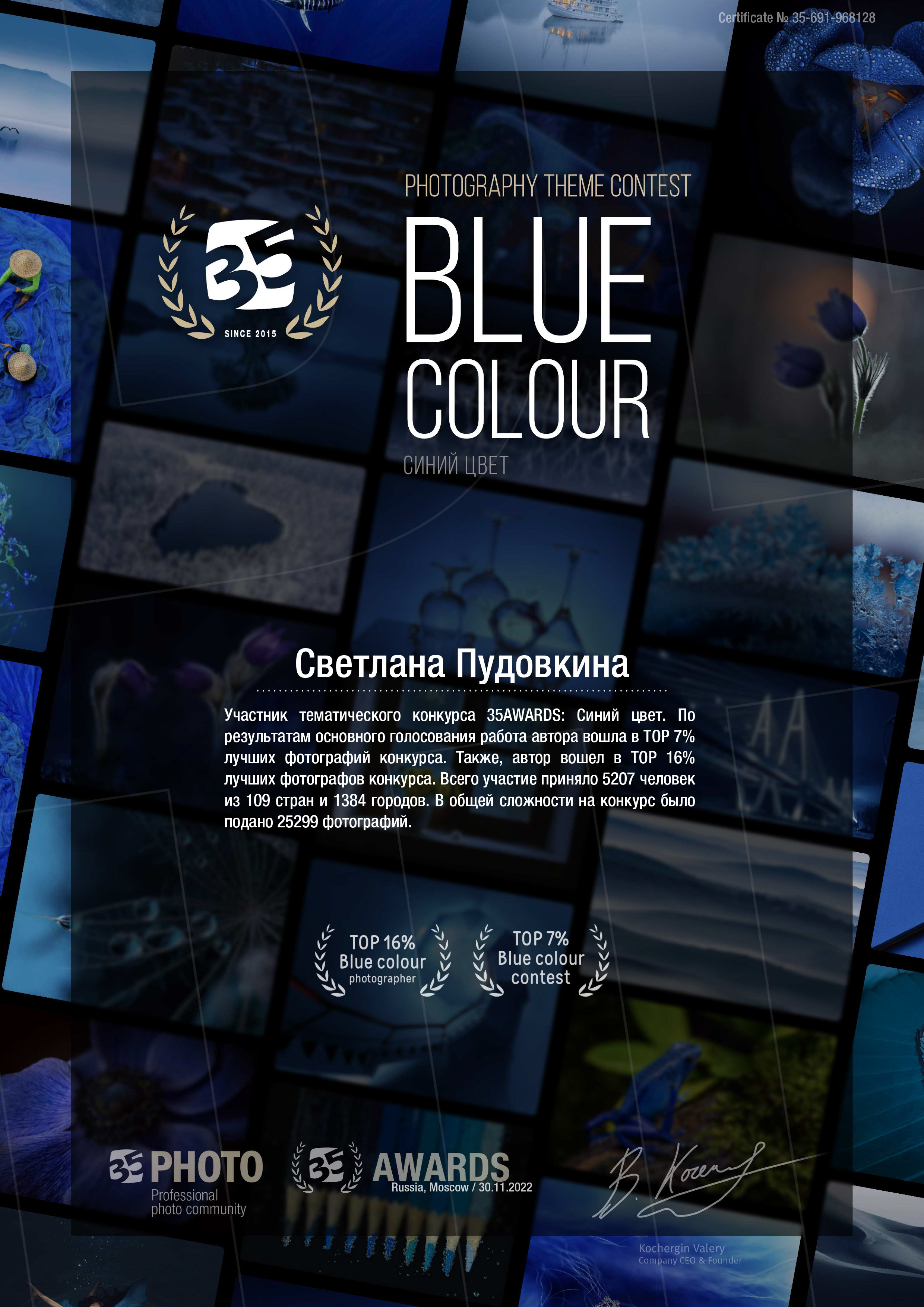 Дипломы 35awards. Фотограф Тольятти Светлана Пудовкина