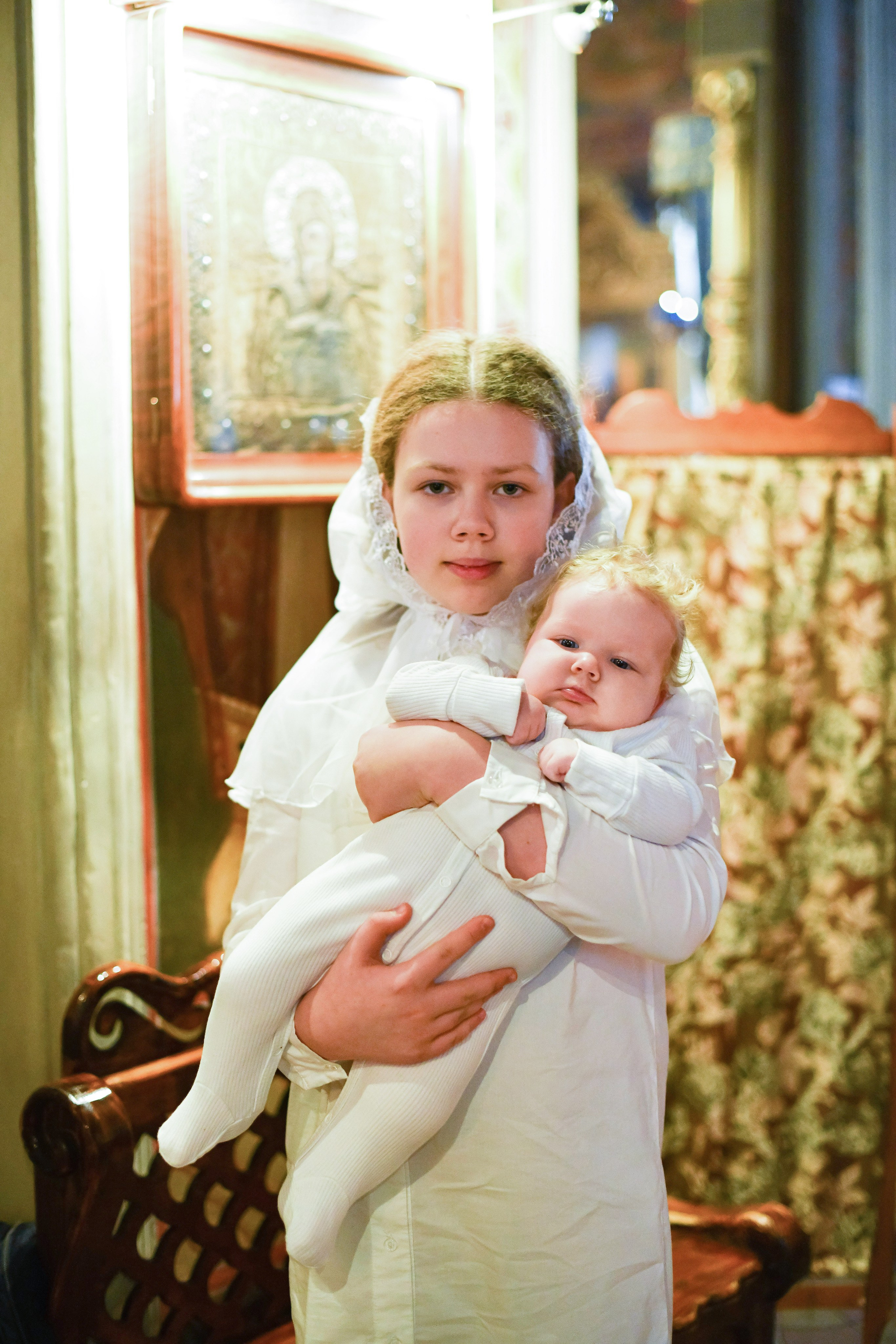 Крещение Анны. Храм Зосимы и Савватия. Гольяново. Свадебный и портретный фотограф в Москве Галина Борисова