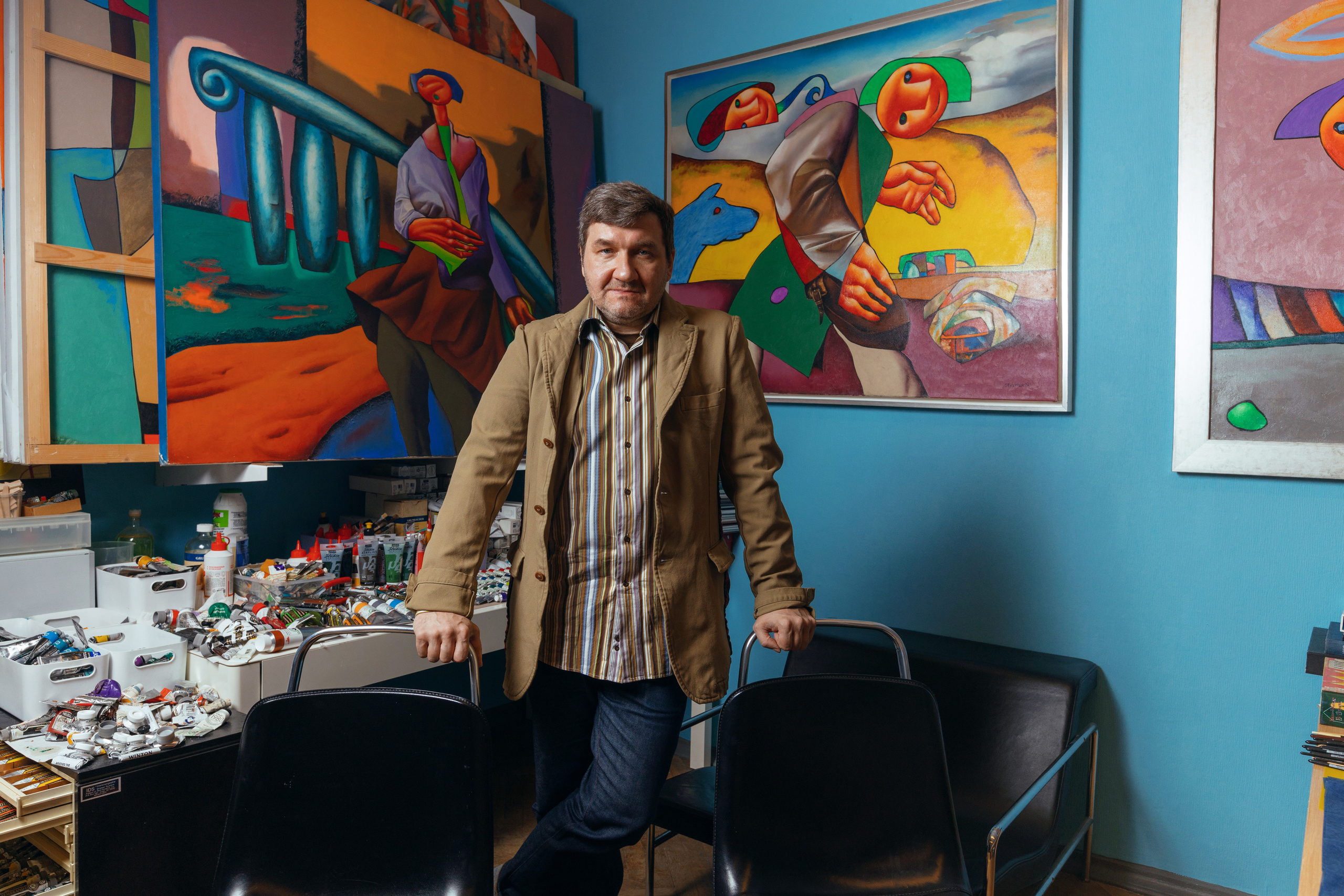 Мужской деловой портрет для журнала художник