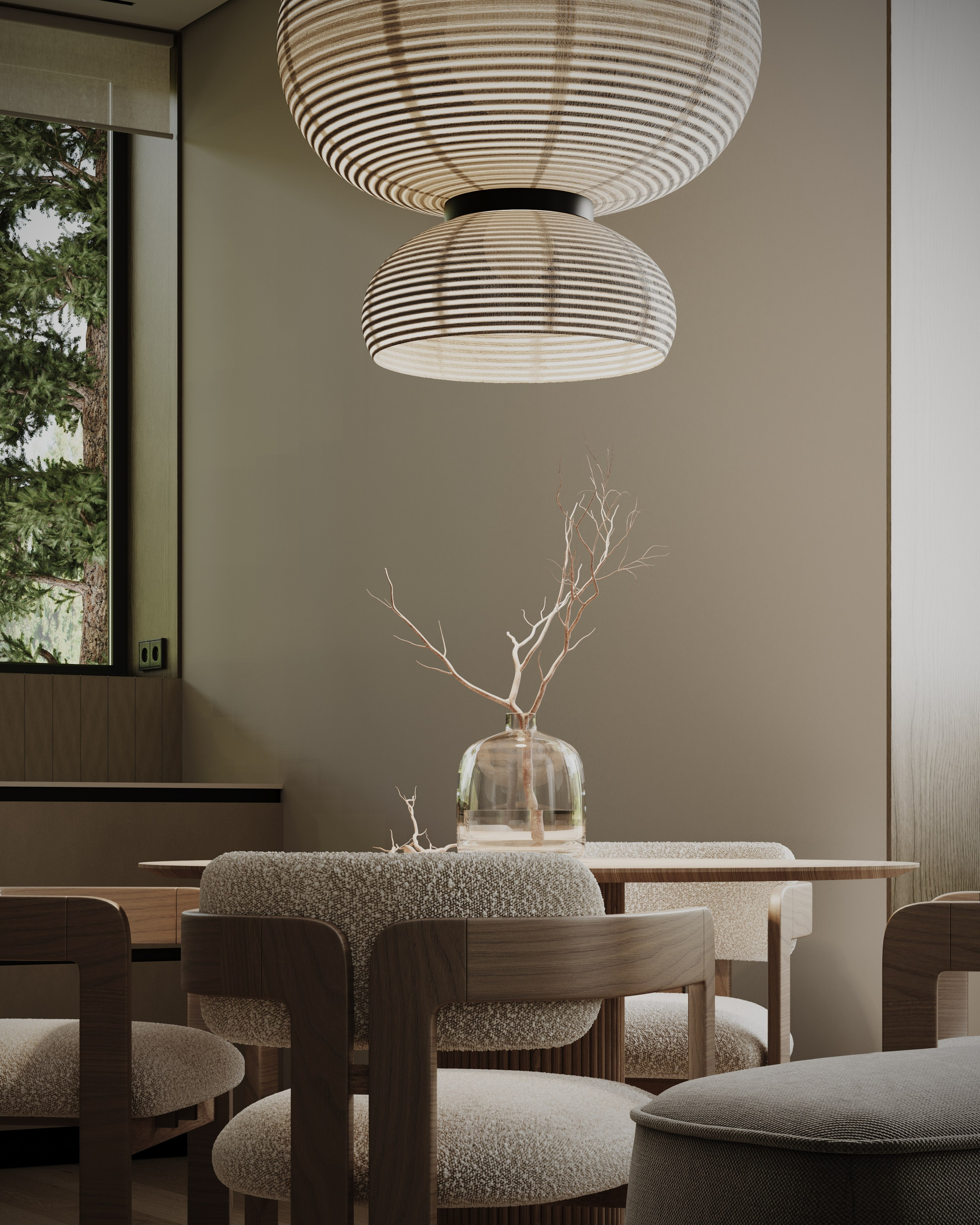 Сибирский дом. Визуализации интерьера